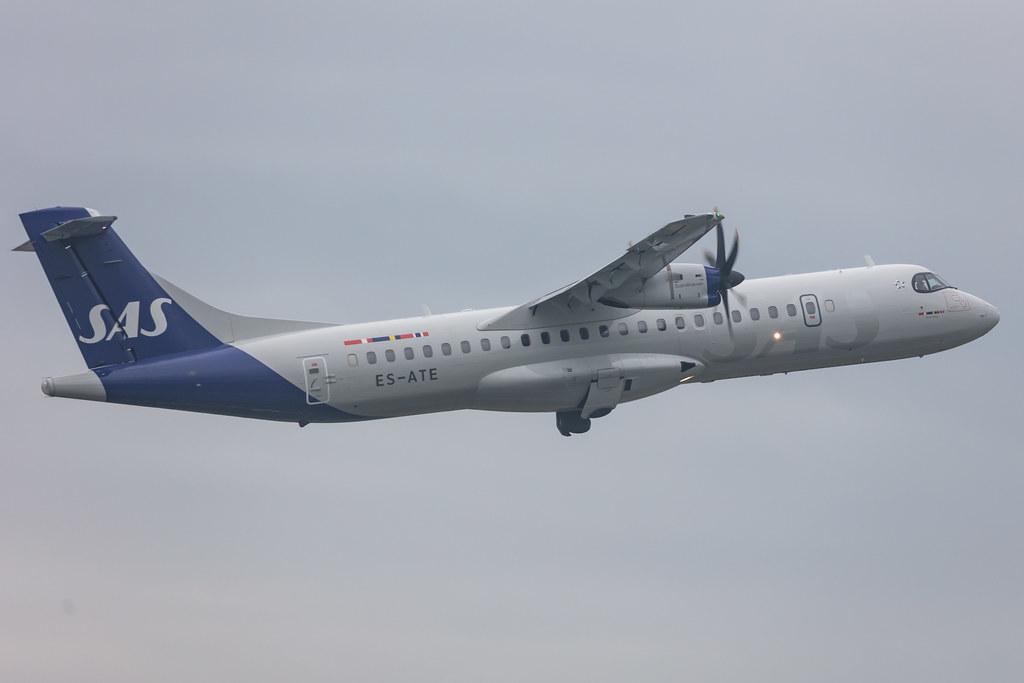 Hamburg Airport: SAS (SK / SAS) | Operator: Xfly |  ATR 72-600 AT76 | ES-ATE | MSN 1120