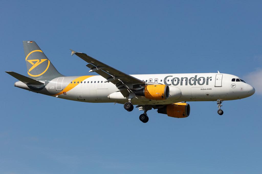 Hamburg Airport: Condor (DE / CFG) |  Airbus A320-212 A320 | D-AICD | MSN 0884