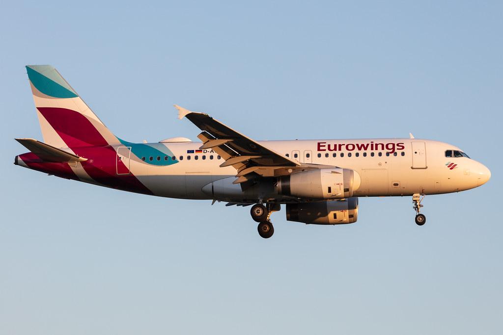 Hamburg Airport: Eurowings (EW / EWG) |  Airbus A319-132 A319 | D-AGWU | MSN 5457