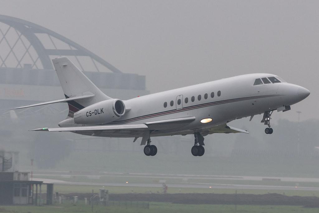 Hamburg Airport: NetJets Europe (/ NJE) |  Dassault Falcon 2000EX F2TH | CS-DLK | MSN 059