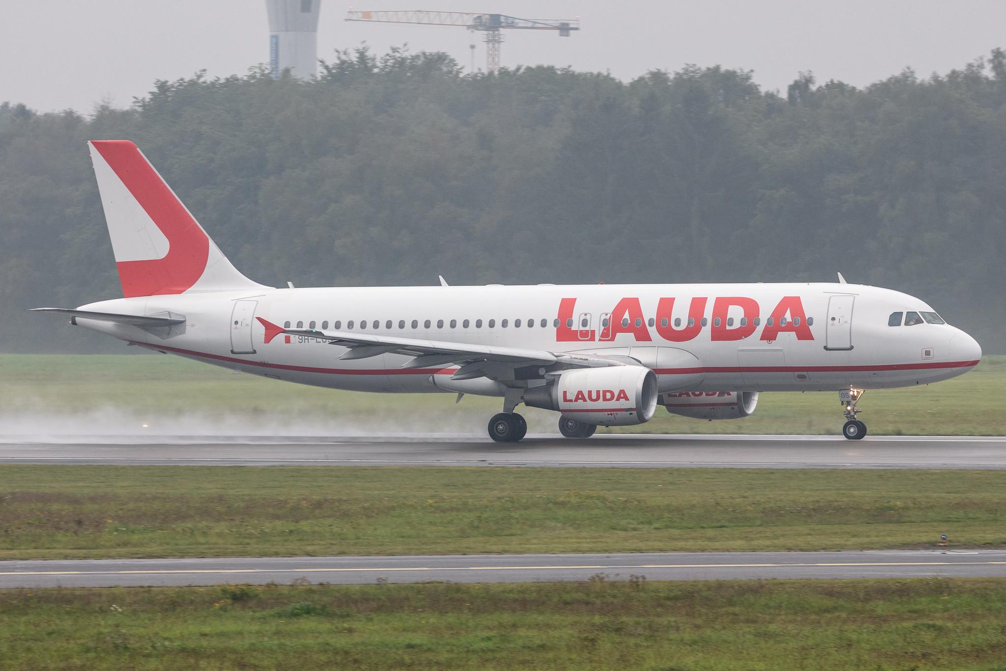 Hamburg Airport: Lauda Europe (LW / LDA) |  Airbus A320-214 A320 | 9H-LOS | MSN 03153