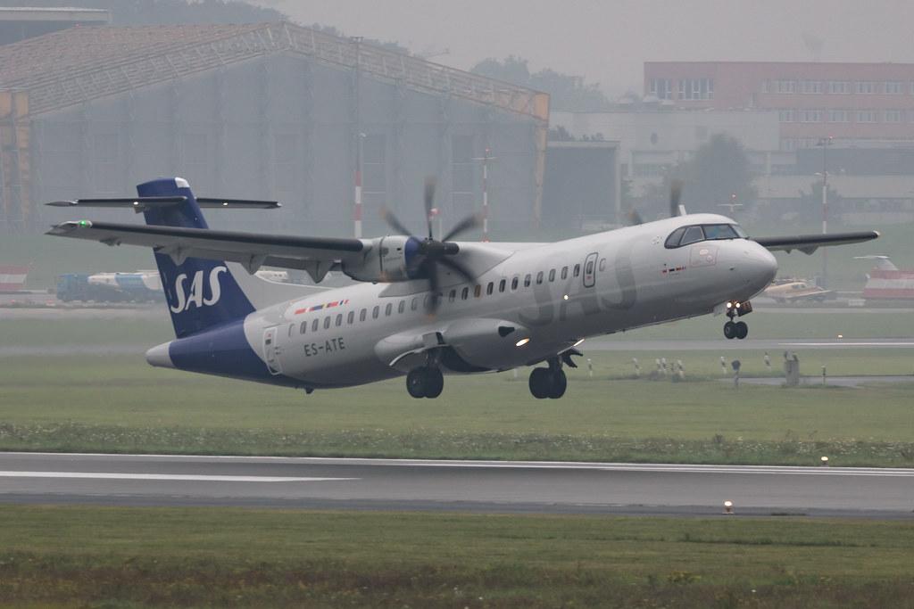 Hamburg Airport: SAS (SK / SAS) | Operator: Xfly |  ATR 72-600 AT76 | ES-ATE | MSN 1120