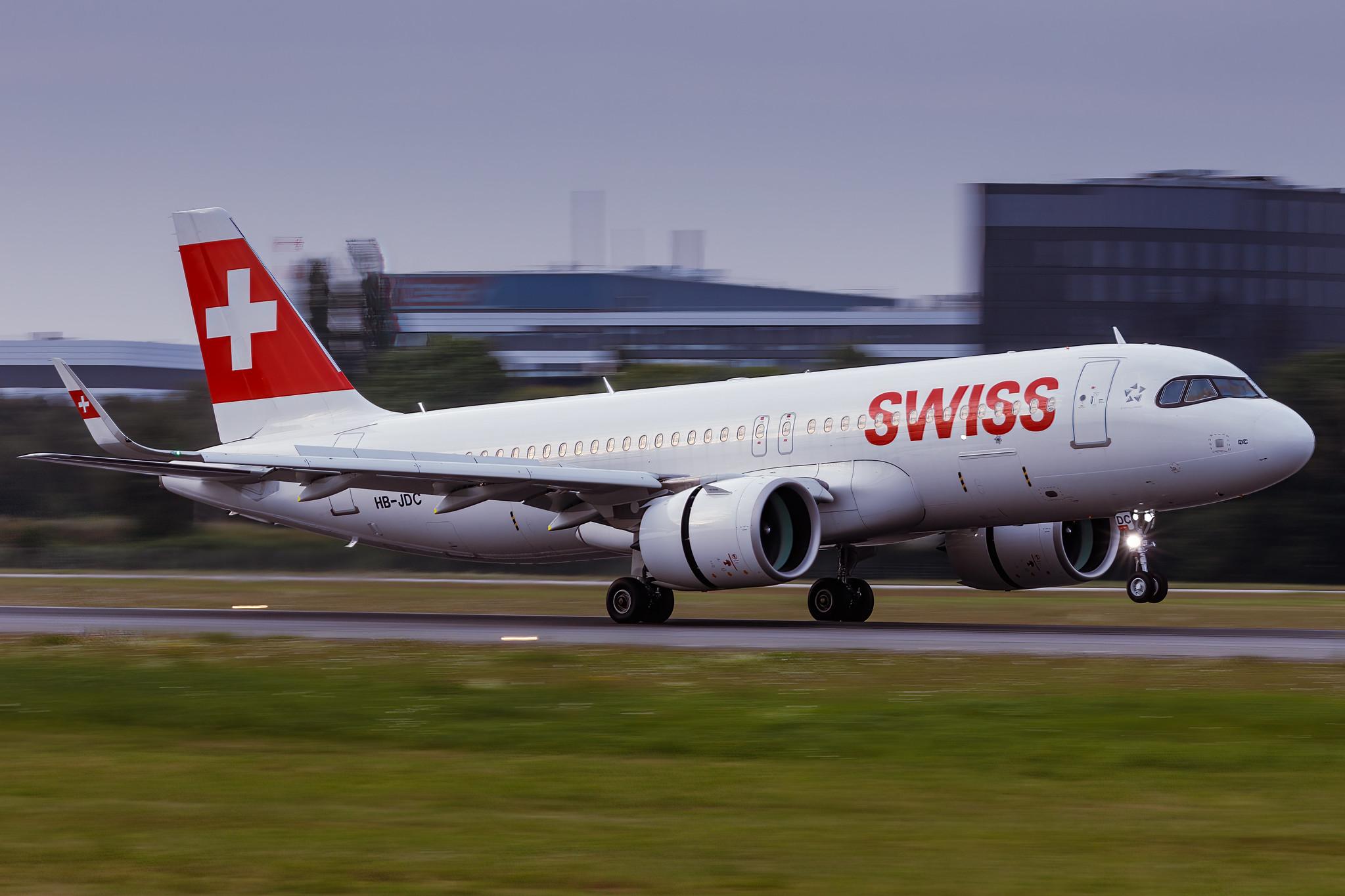 Hamburg Airport: Swiss (LX / SWR) |  Airbus A320-271N A20N | HB-JDC | MSN 10242