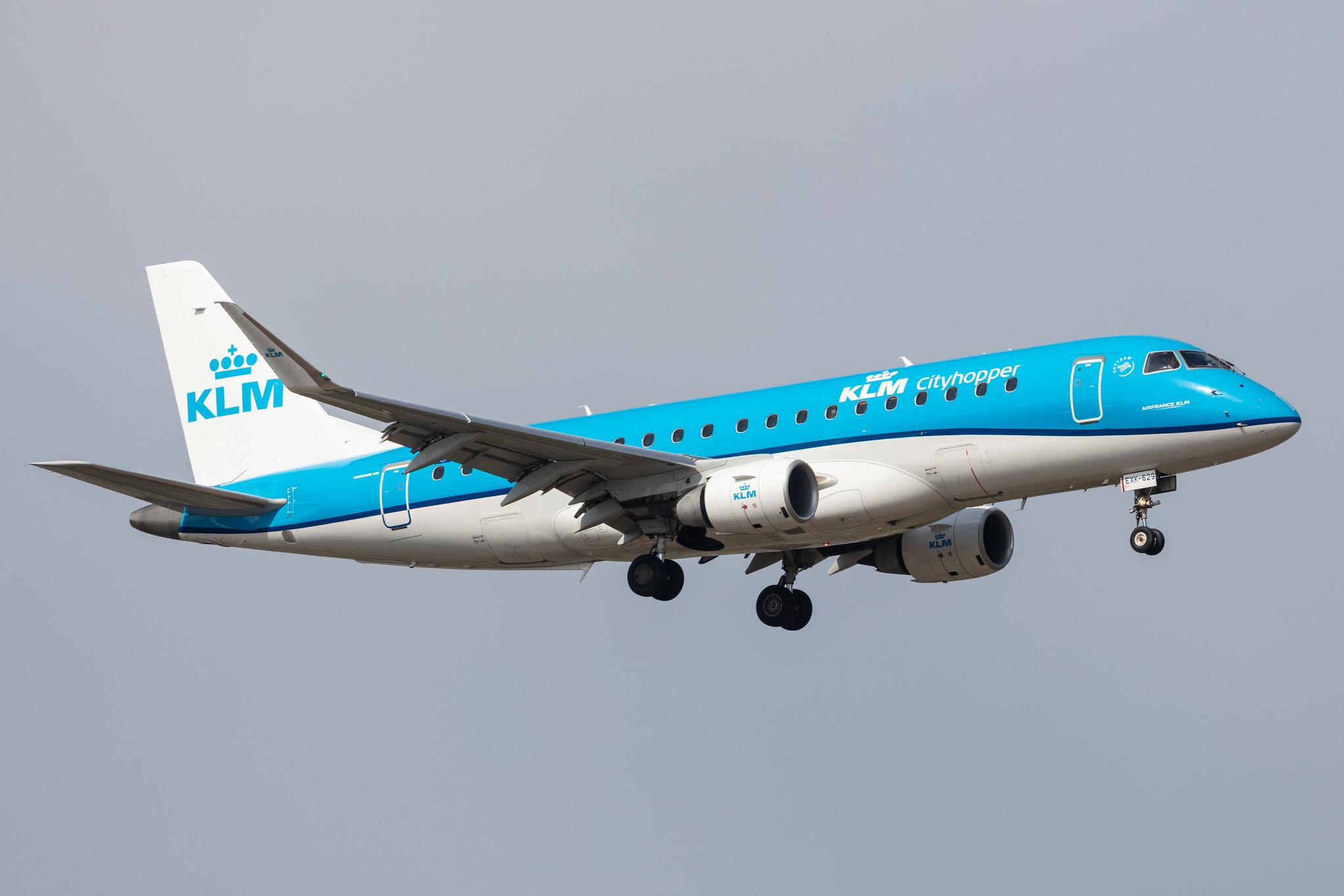 Amsterdam Schiphol: KLM (KL / KLM) | Operator: KLM Cityhopper |  Embraer E175STD E75L | PH-EXK | MSN 17000629