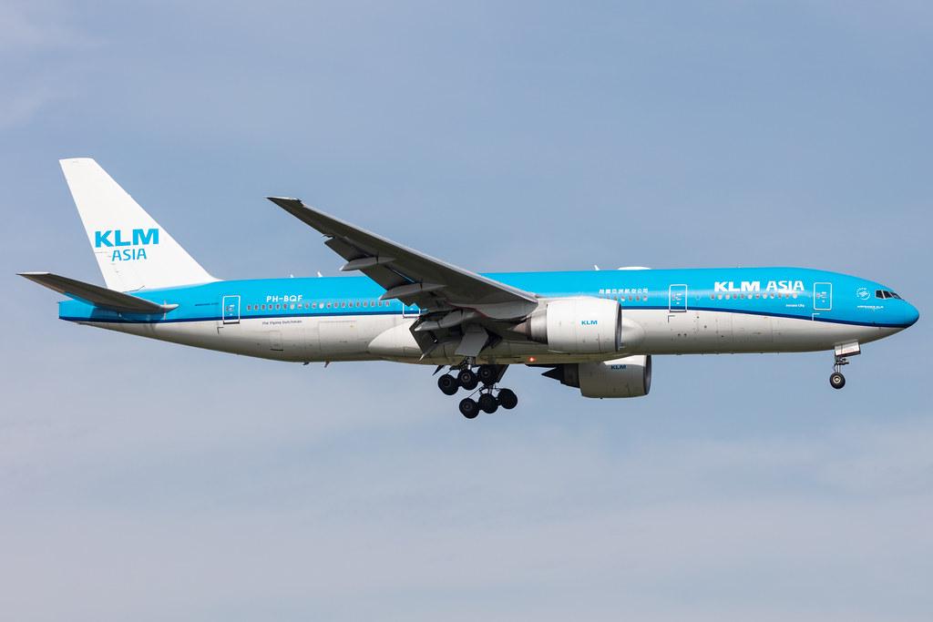 Amsterdam Schiphol: KLM (KL / KLM) |  Boeing 777-206(ER) B772 | PH-BQF | MSN 29398