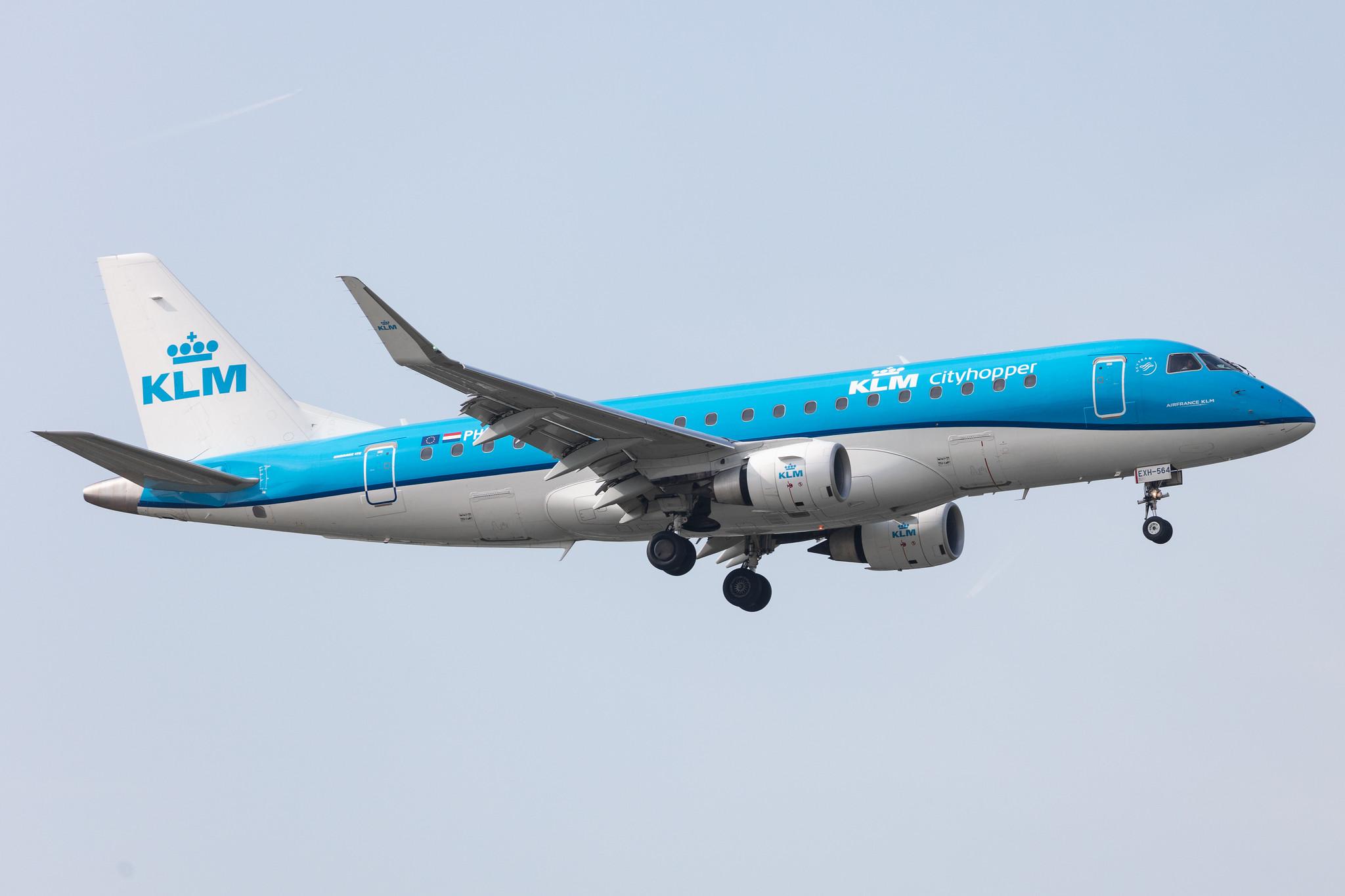 Amsterdam Schiphol: KLM (KL / KLM) | Operator: KLM Cityhopper |  Embraer E175STD E75S | PH-EXH | MSN 17000564