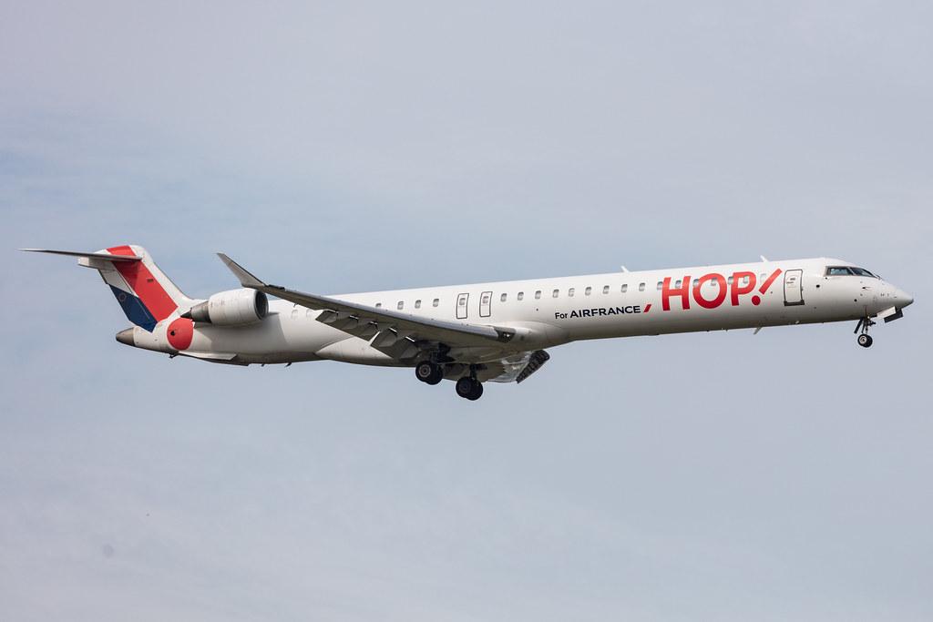 Amsterdam Schiphol: Air France (AF / AFR) | Operator: Air France Hop |  Mitsubishi CRJ-1000EL CRJX | F-HMLG | MSN 19012