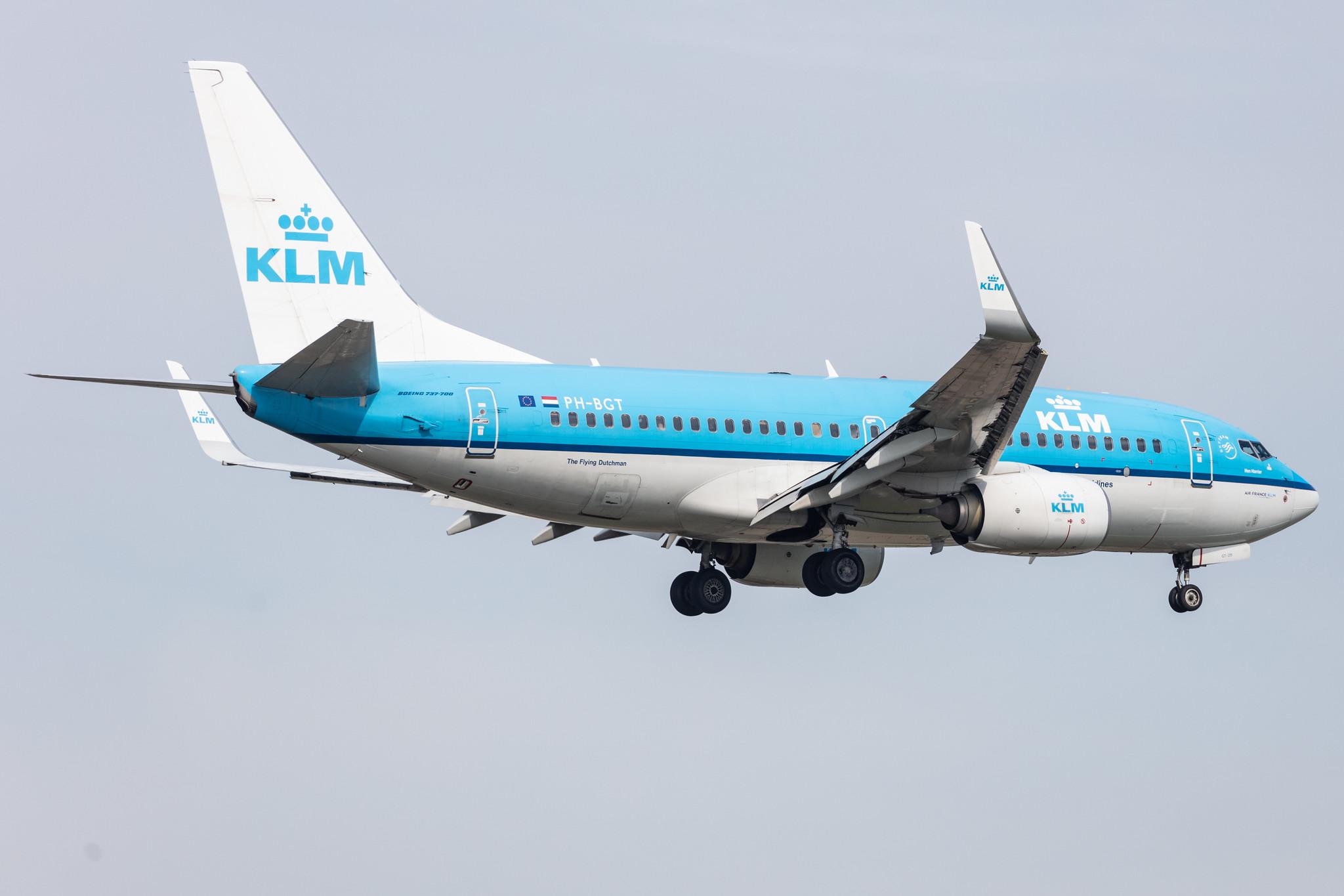 Amsterdam Schiphol: KLM (KL / KLM) |  Boeing 737-7K2 B737 | PH-BGT | MSN 38634