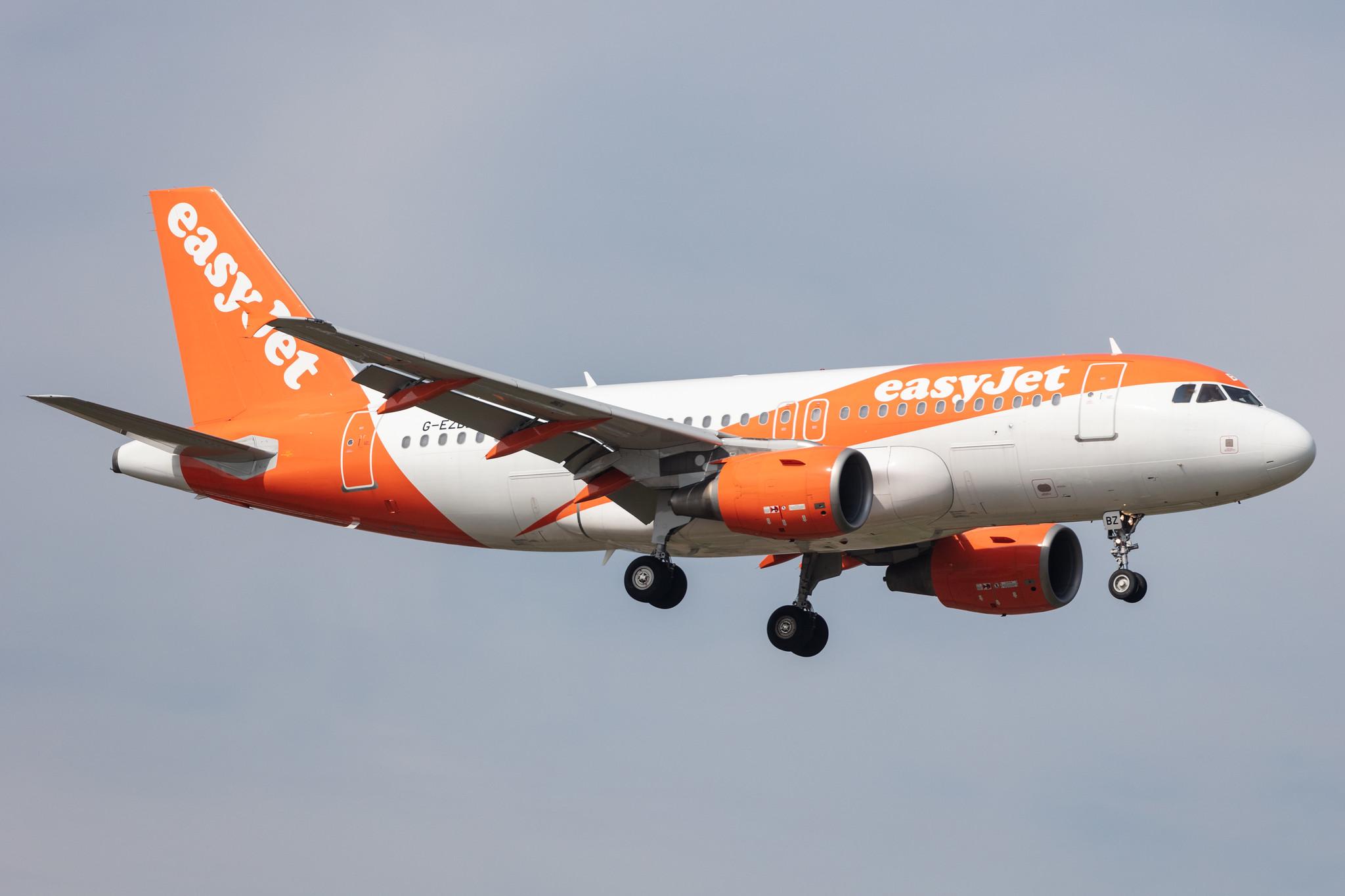 Amsterdam Schiphol: easyJet (U2 / EZY) |  Airbus A319-111 A319 | G-EZBZ | MSN 3184