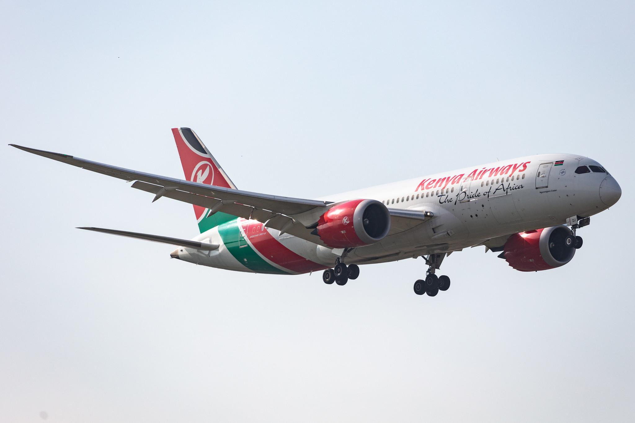 Amsterdam Schiphol: Kenya Airways (KQ / KQA) |  Boeing 787-8 Dreamliner B788 | 5Y-KZJ | MSN 36046