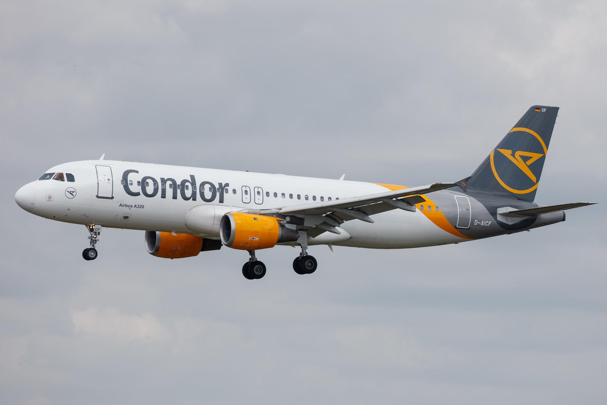 Hamburg Airport: Condor (DE / CFG) |  Airbus A320-212 A320 | D-AICF | MSN 0905