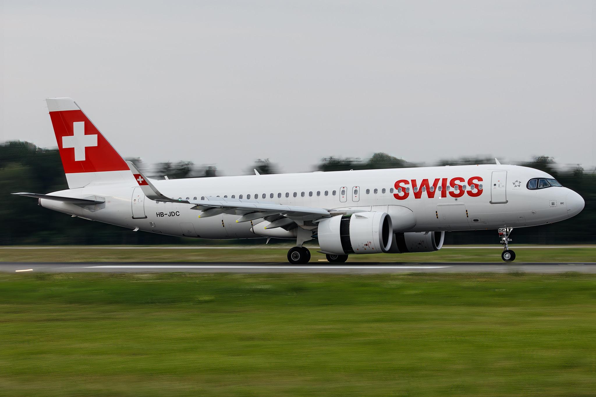 Hamburg Airport: Swiss (LX / SWR) |  Airbus A320-271N A20N | HB-JDC | MSN 10242