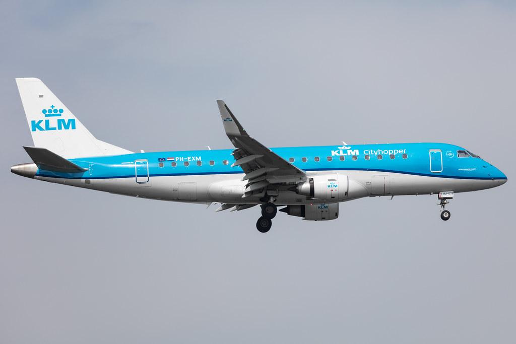 Amsterdam Schiphol: KLM (KL / KLM) | Operator: KLM Cityhopper |  Embraer E175STD E75L | PH-EXM | MSN 17000639