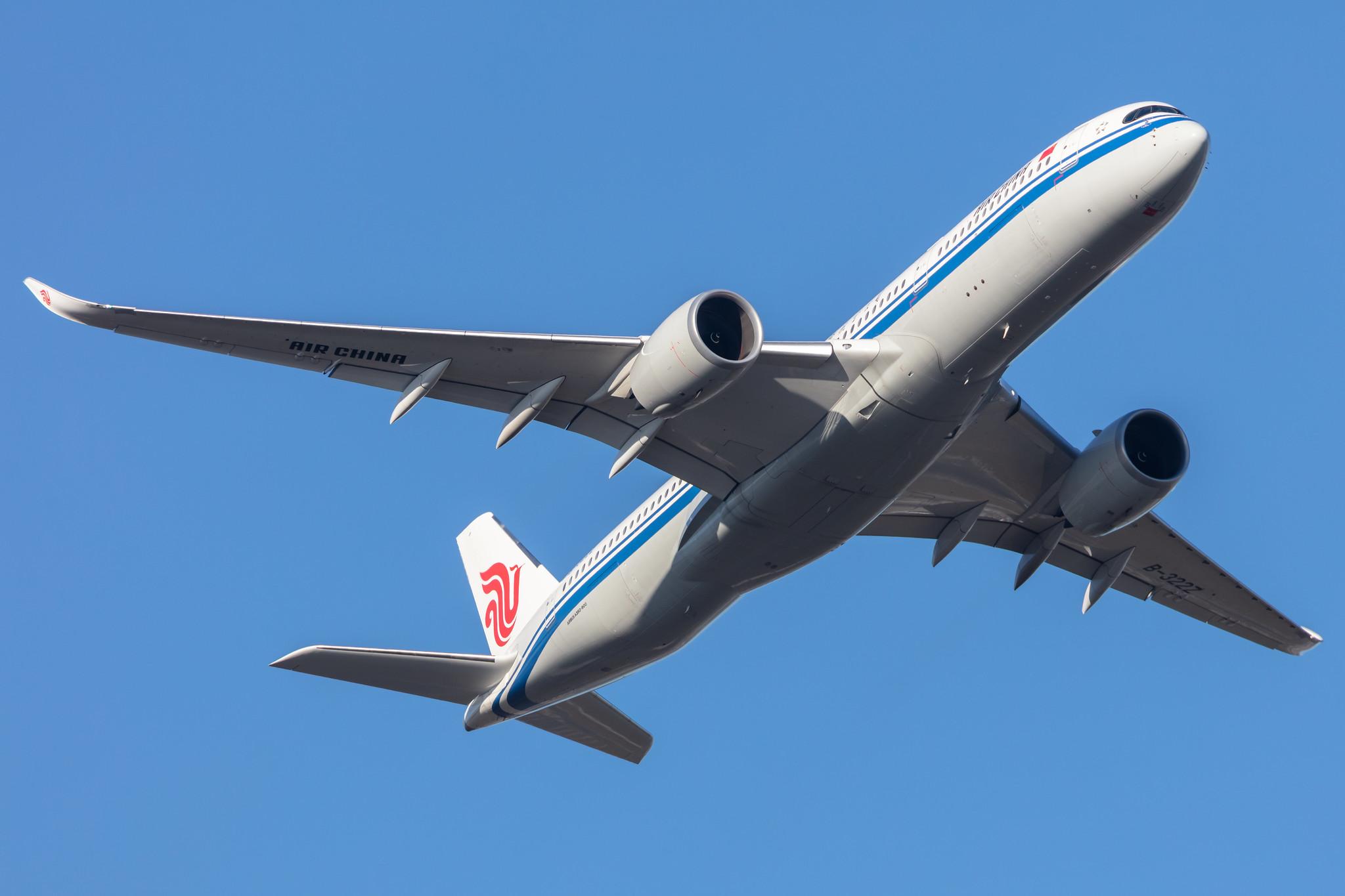 Frankfurt Airport: Air China (CA / CCA) |  Airbus A350-941 A359 | B-322Z | MSN 481