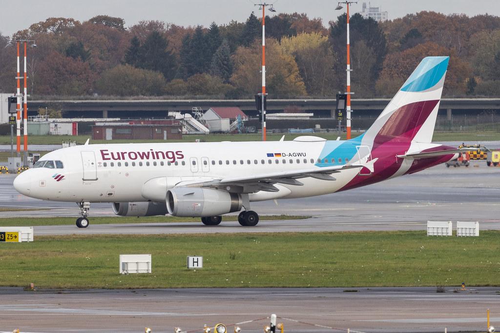Hamburg Airport: Eurowings (EW / EWG) |  Airbus A319-132 A319 | D-AGWU | MSN 5457
