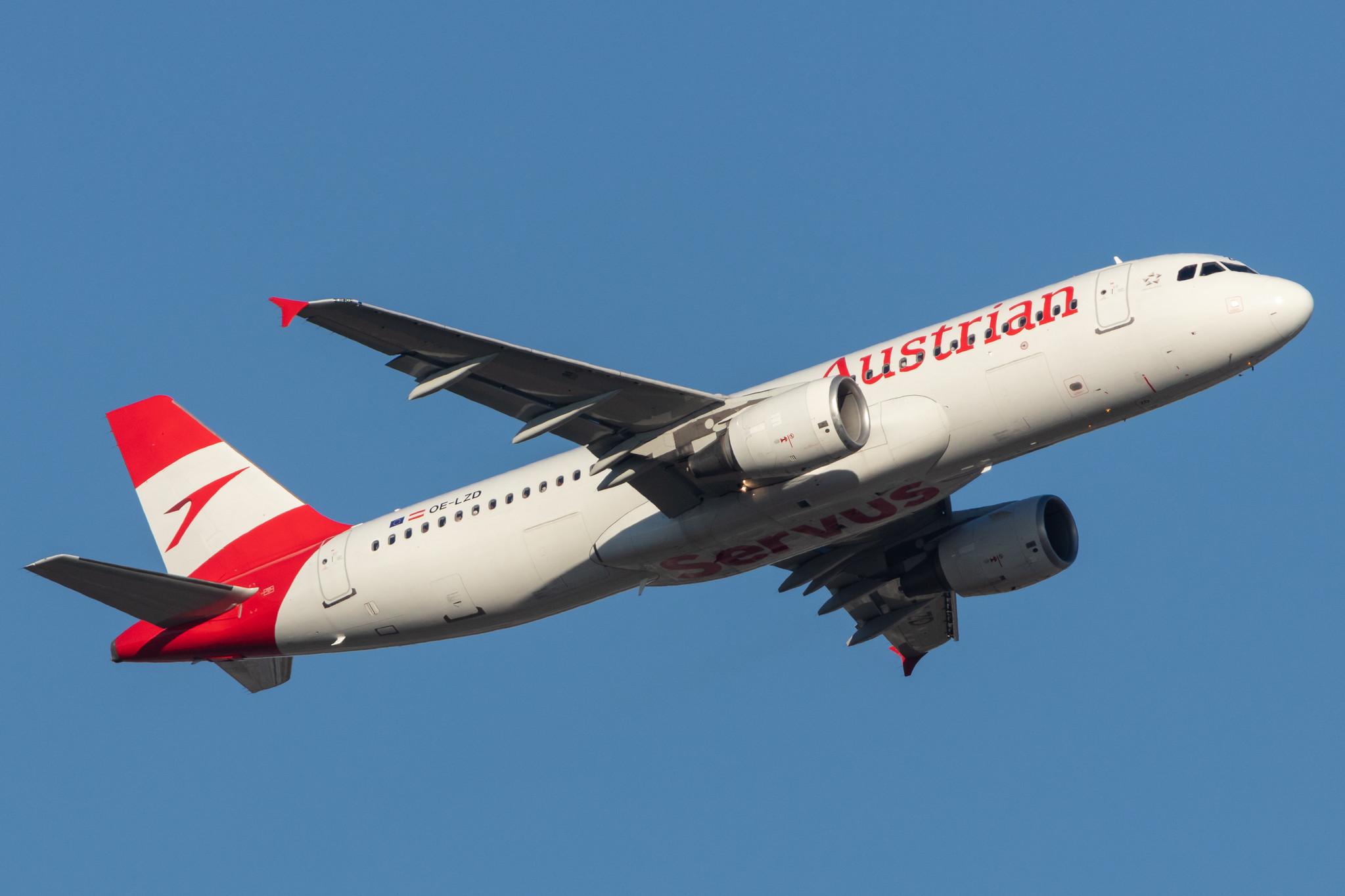 Frankfurt Airport: Austrian Airlines (OS / AUA) |  Airbus A320-214 A320 | OE-LZD | MSN 5299