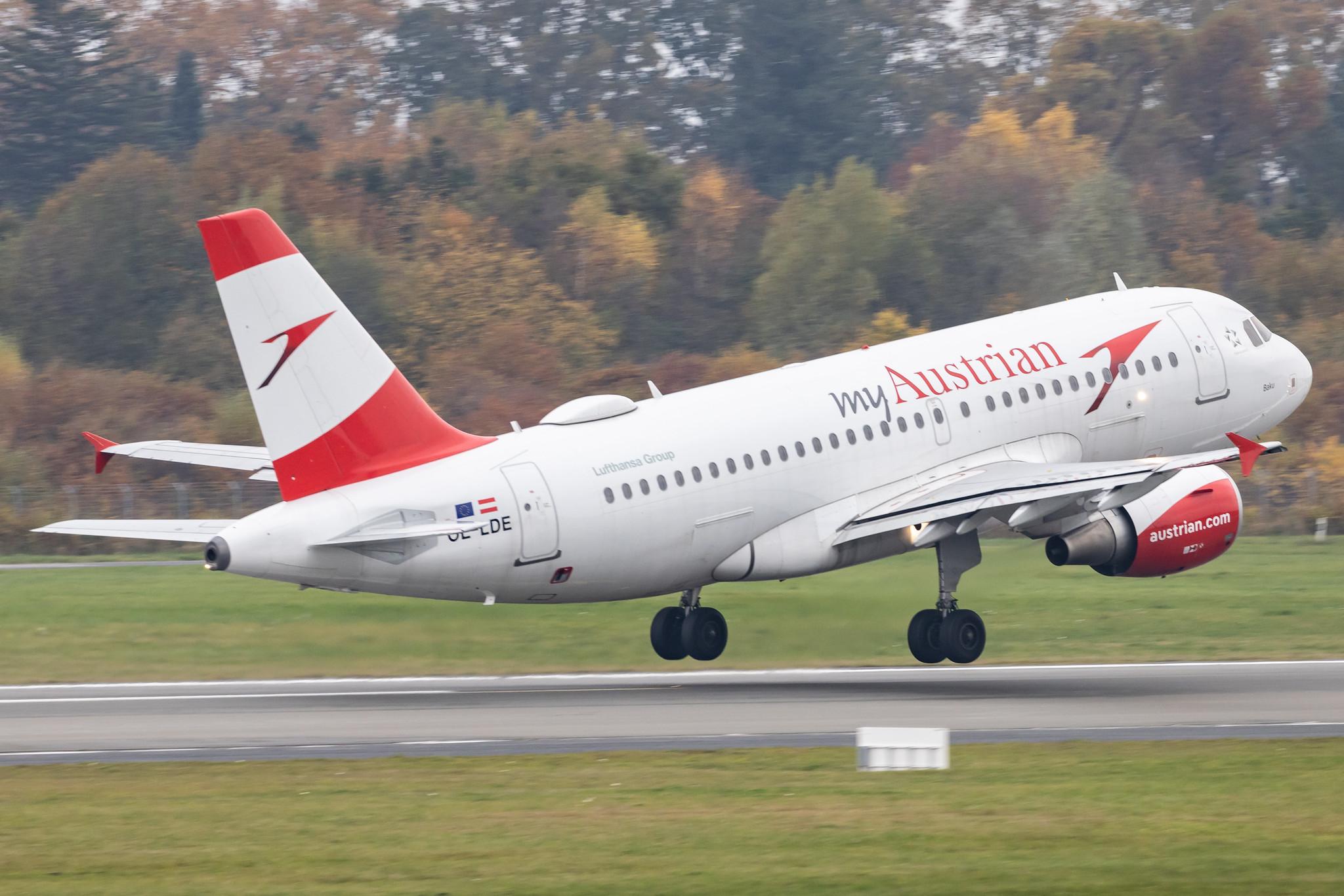 Hamburg Airport: Austrian Airlines (OS / AUA) |  Airbus A319-112 A319 | OE-LDE | MSN 2494