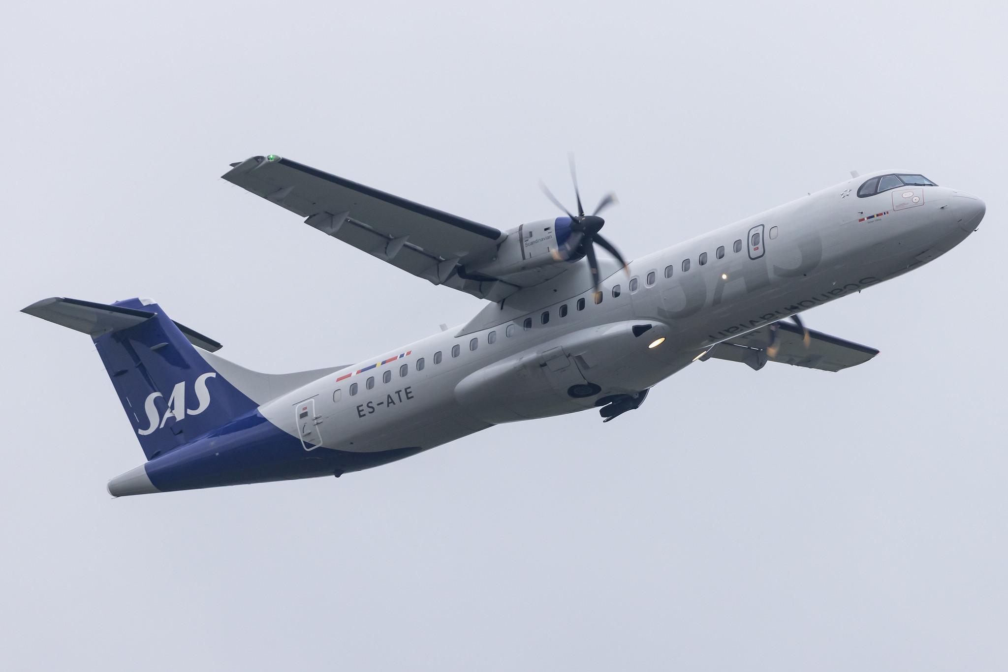 Hamburg Airport: SAS (SK / SAS) | Operator: Xfly |  ATR 72-600 AT76 | ES-ATE | MSN 1120