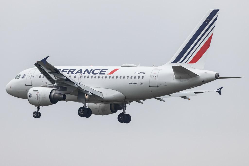 Hamburg Airport: Air France (AF / AFR) |  Airbus A318-111 A318 | F-GUGQ | MSN 2972