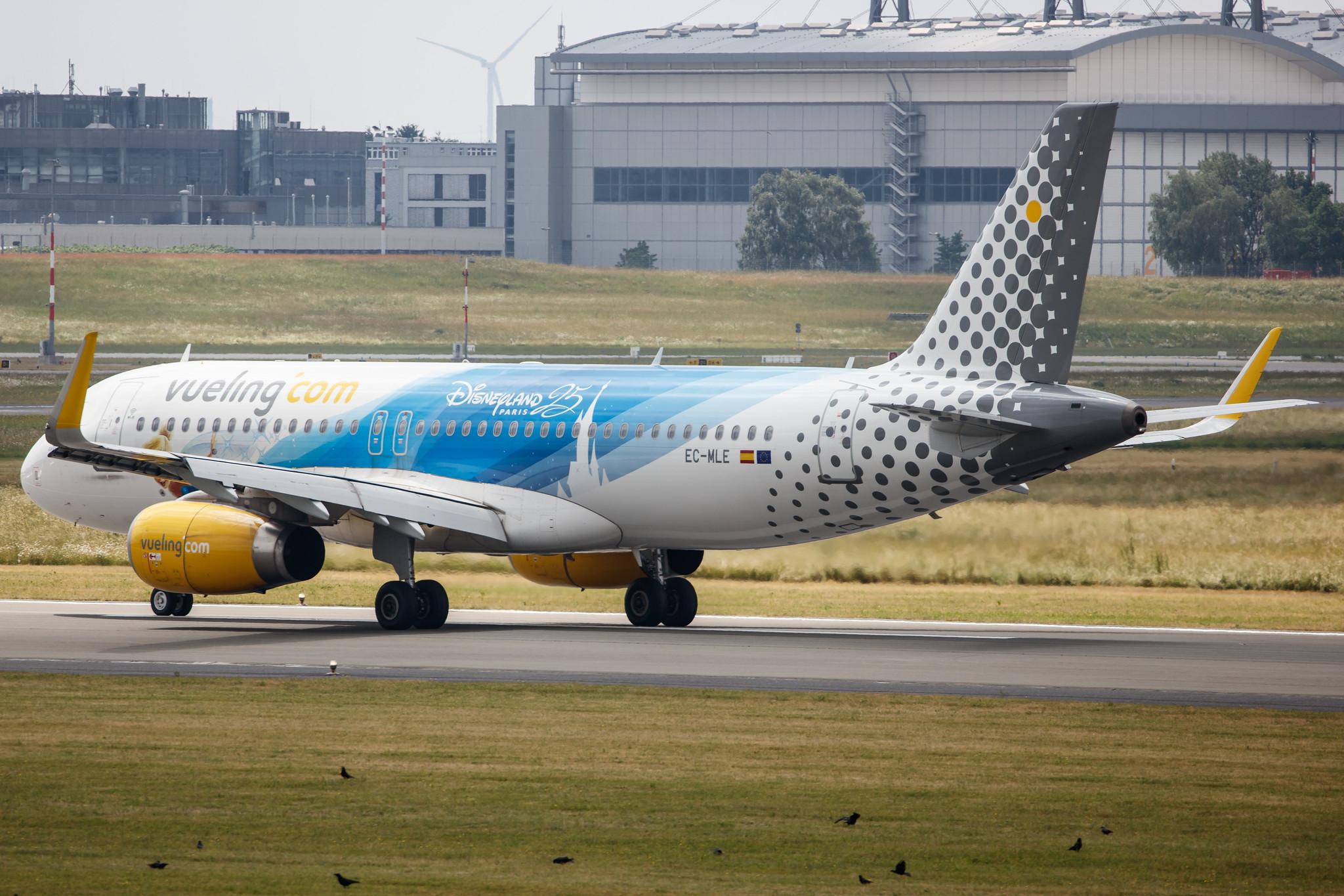 Hamburg Airport: Vueling (VY / VLG) |  Livery: Disneyland Paris - 25 Years Livery |  Airbus A320-232 A320 | EC-MLE | MSN 7109