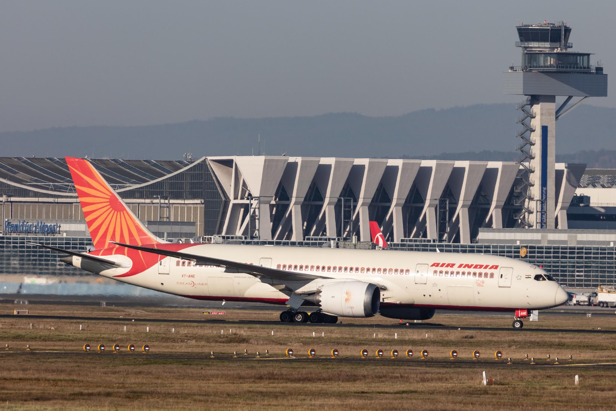 Frankfurt Airport: Air India (AI / AIC) |  Boeing 787-8 Dreamliner B788 | VT-ANE | MSN 36280