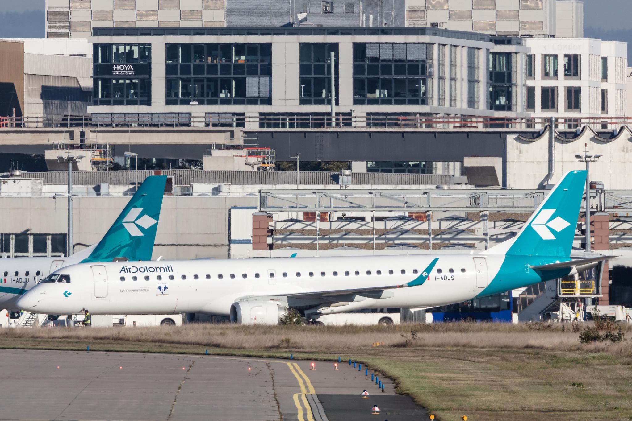 Frankfurt Airport: Air Dolomiti (EN / DLA) |  Embraer E195LR E195 | I-ADJS | MSN 19000597