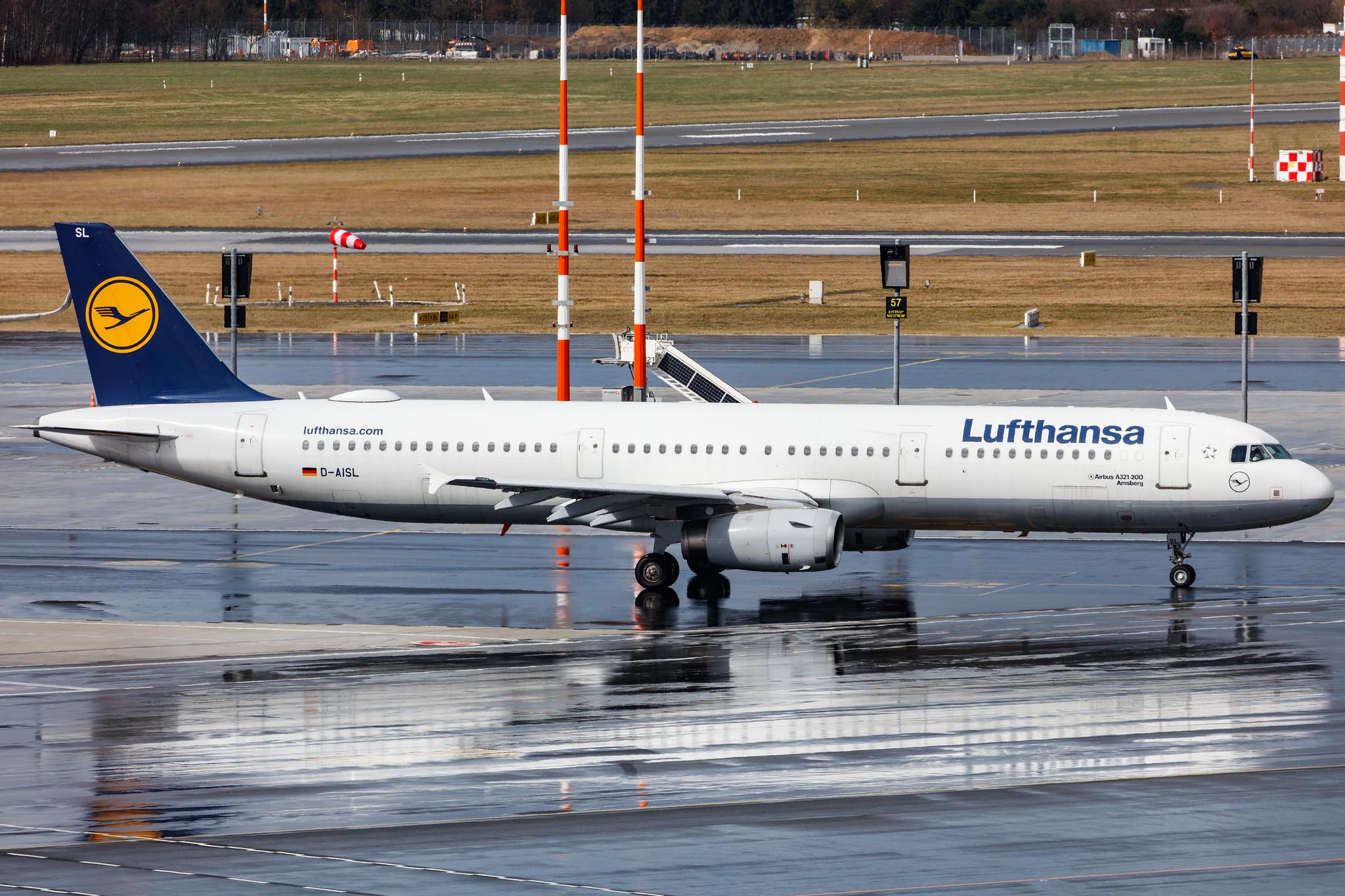 Hamburg Airport: Lufthansa (LH / DLH) |  Airbus A321-231 A321 | D-AISL | MSN 3434