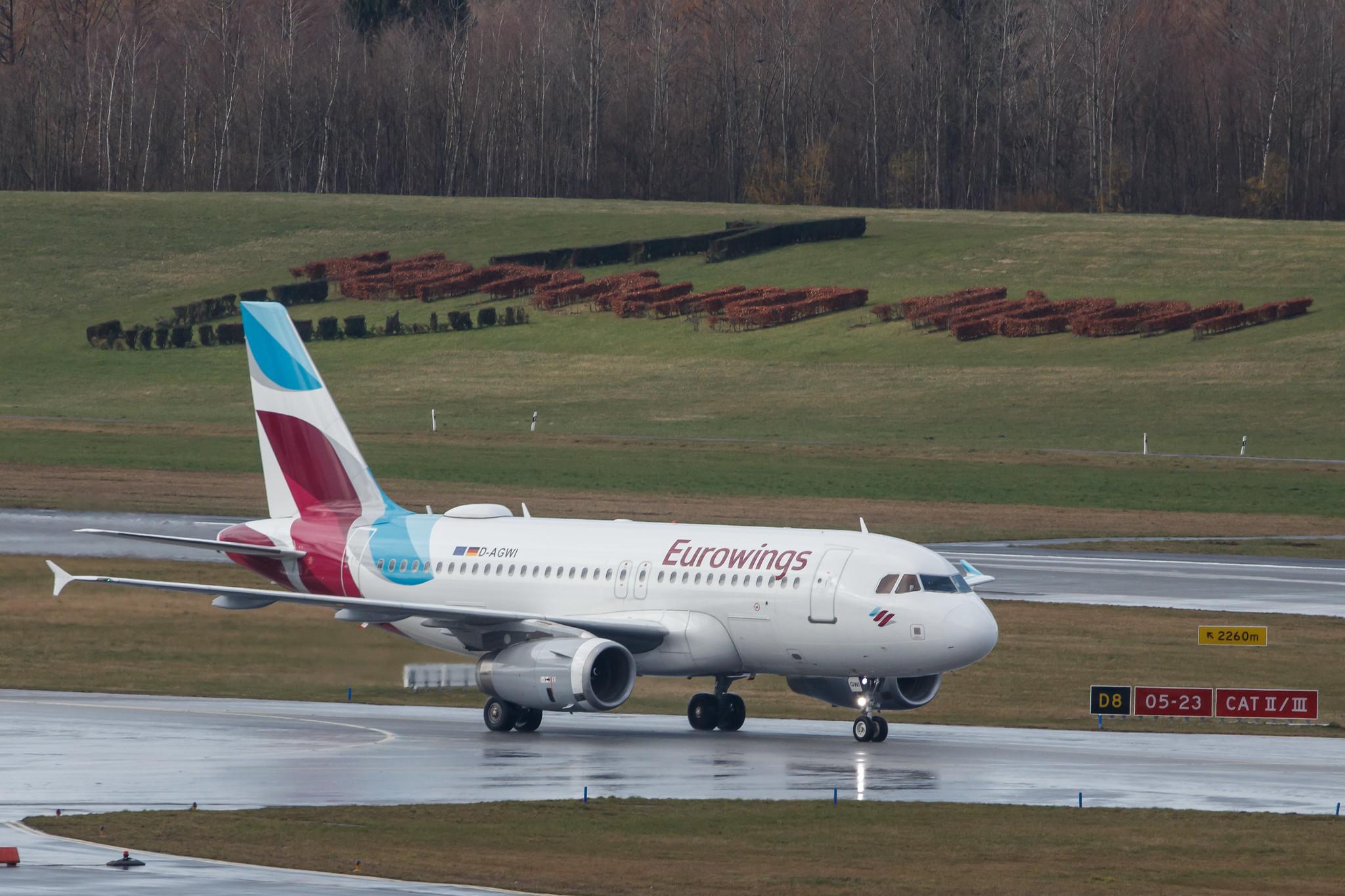 Hamburg Airport: Eurowings (EW / EWG) |  Airbus A319-132 A319 | D-AGWI | MSN 3358