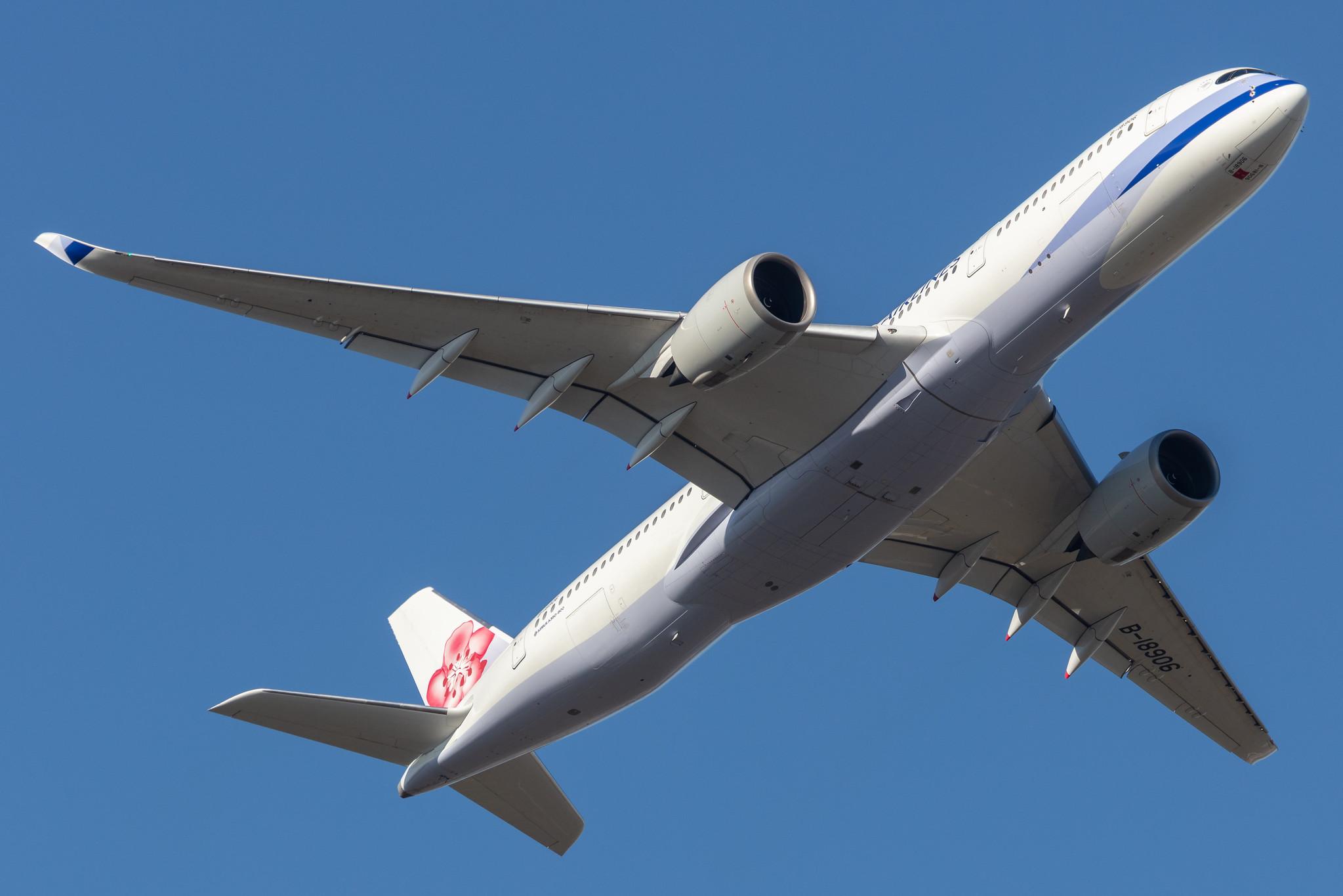 Frankfurt Airport: China Airlines (CI / CAL) |  Airbus A350-941 A359 | B-18906 | MSN 092