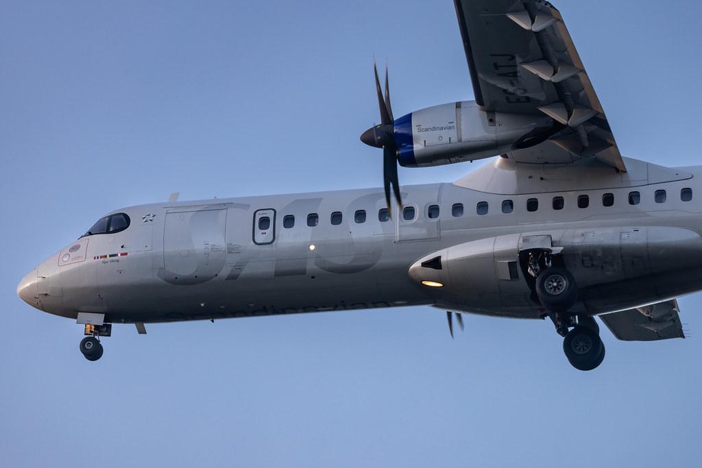 Hamburg Airport: SAS (SK / SAS) | Operator: Xfly |  ATR 72-600 AT76 | ES-ATJ | MSN 1056