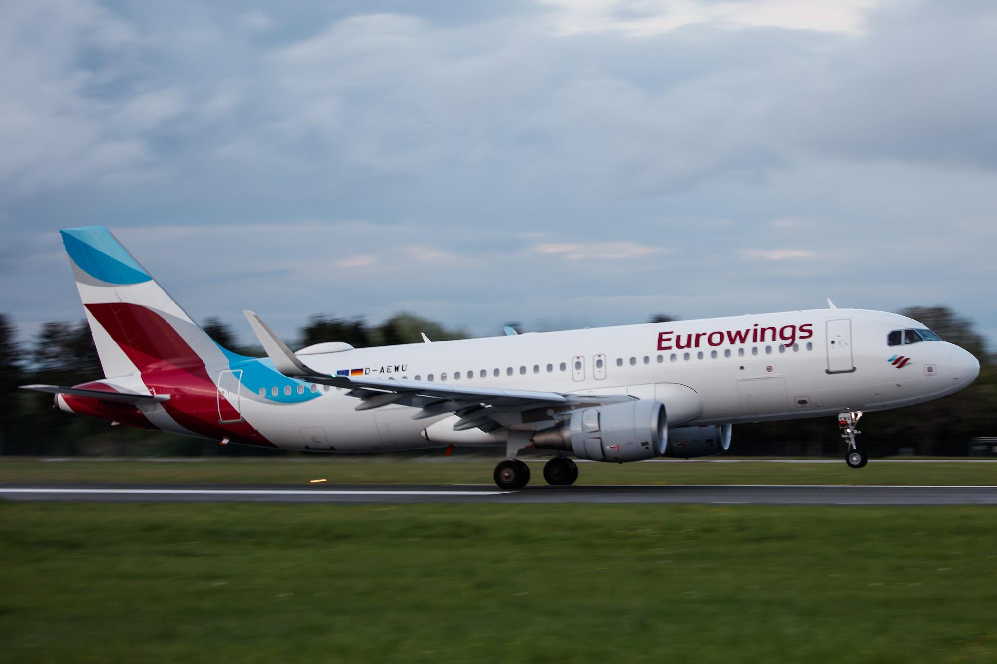 Hamburg Airport: Eurowings (EW / EWG) |  Airbus A320-214 A320 | D-AEWU | MSN 7513