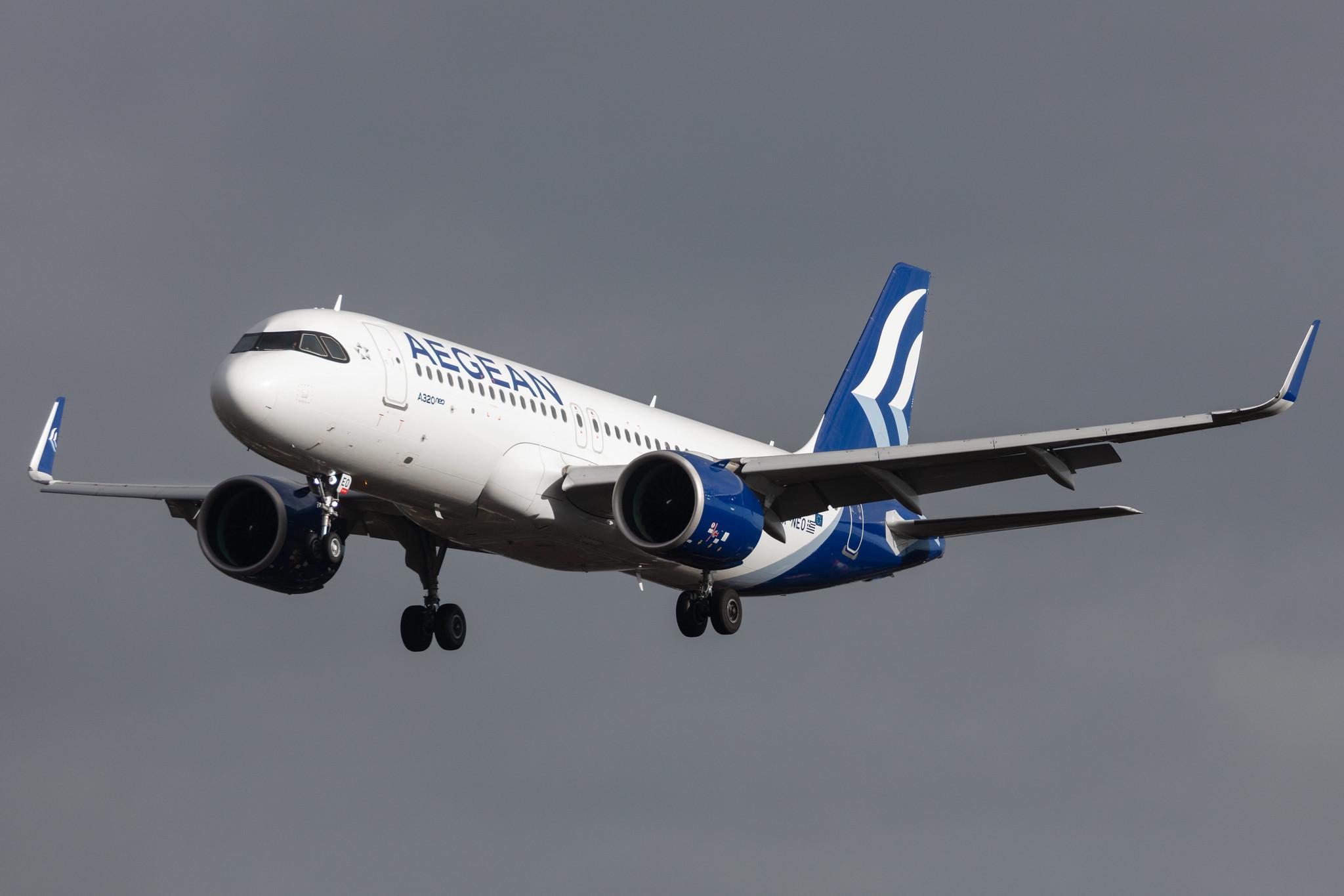 Hamburg Airport: Aegean Airlines (A3 / AEE) |  Airbus A320-271N A20N | SX-NEO | MSN 9400