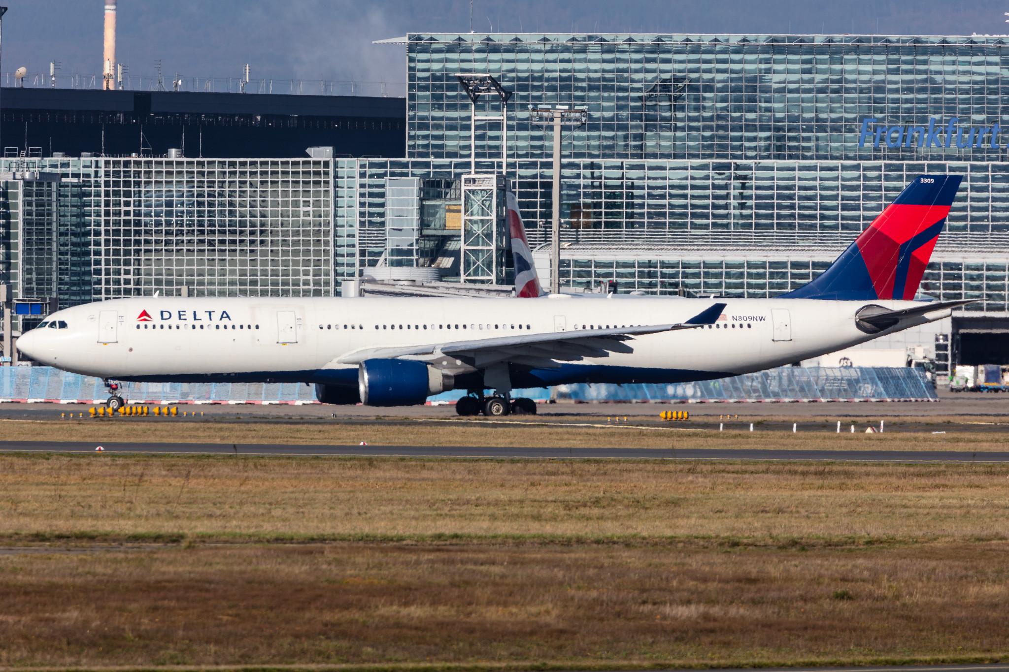 Frankfurt Airport: Delta Air Lines (DL / DAL) |  Airbus A330-323 A333 | N809NW | MSN 0663