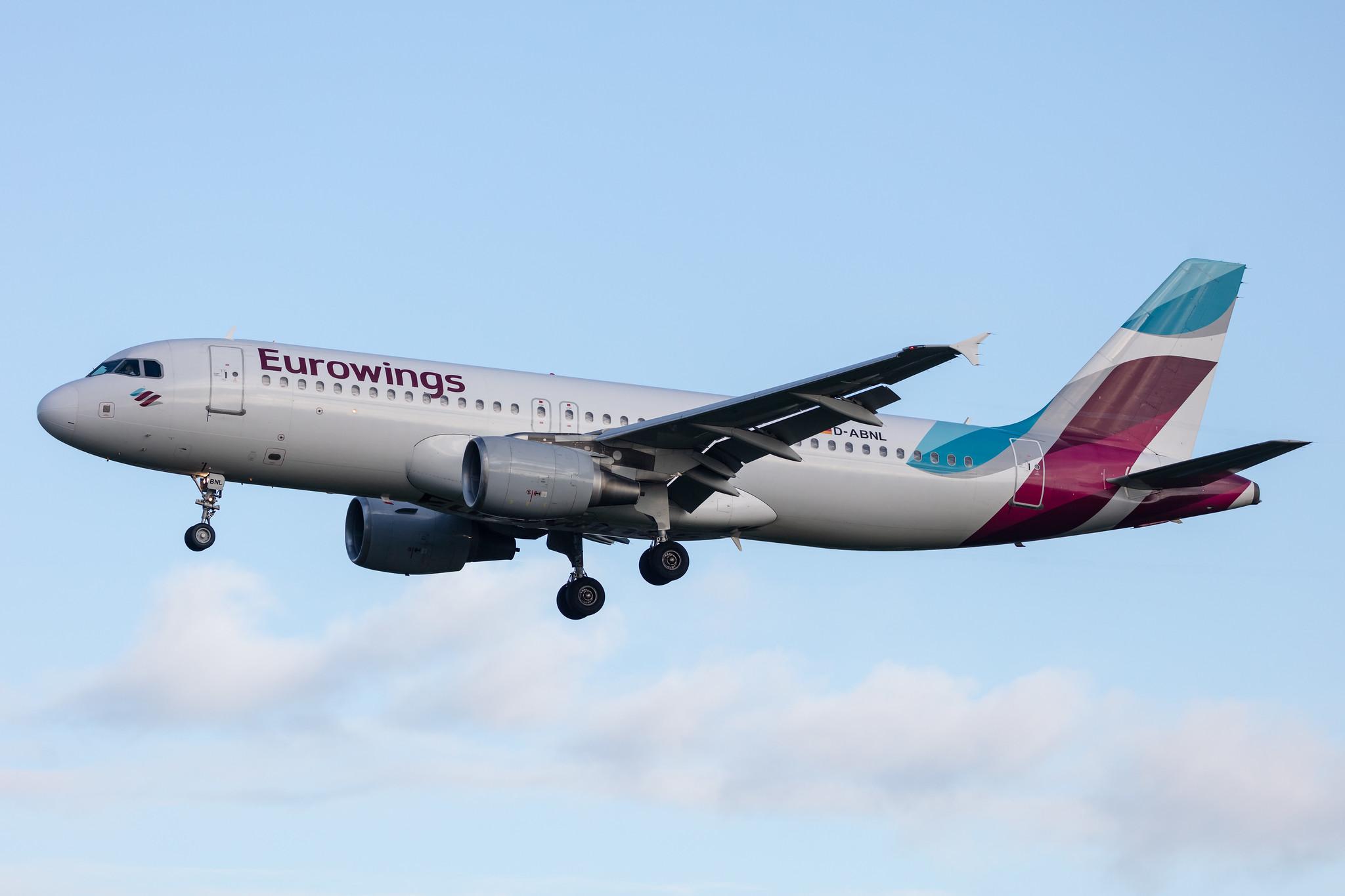 Hamburg Airport: Eurowings (EW / EWG) |  Airbus A320-214 A320 | D-ABNL | MSN 1852