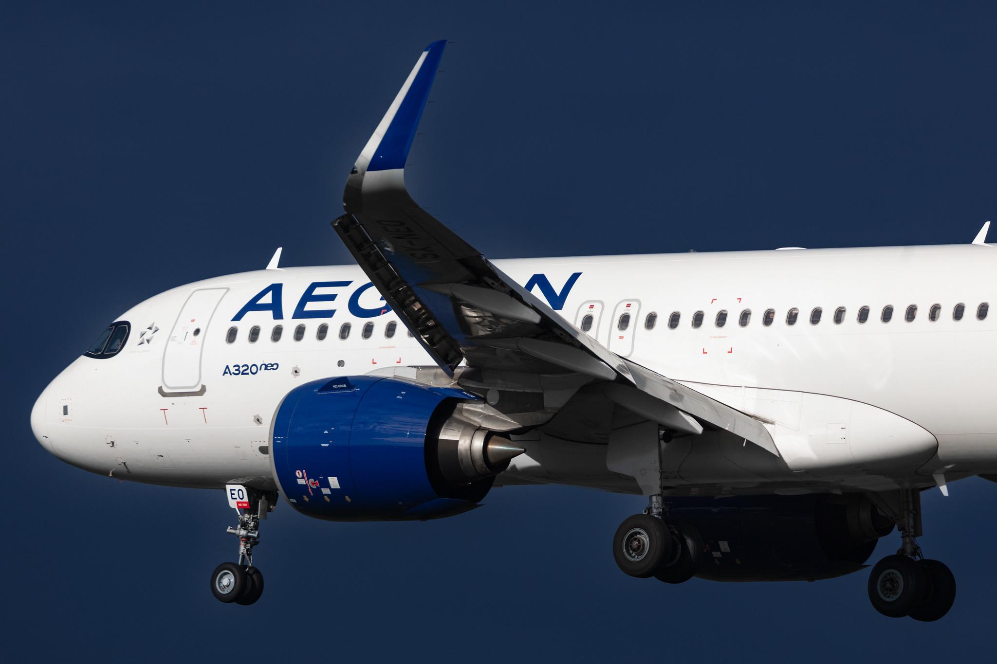 Hamburg Airport: Aegean Airlines (A3 / AEE) |  Airbus A320-271N A20N | SX-NEO | MSN 9400