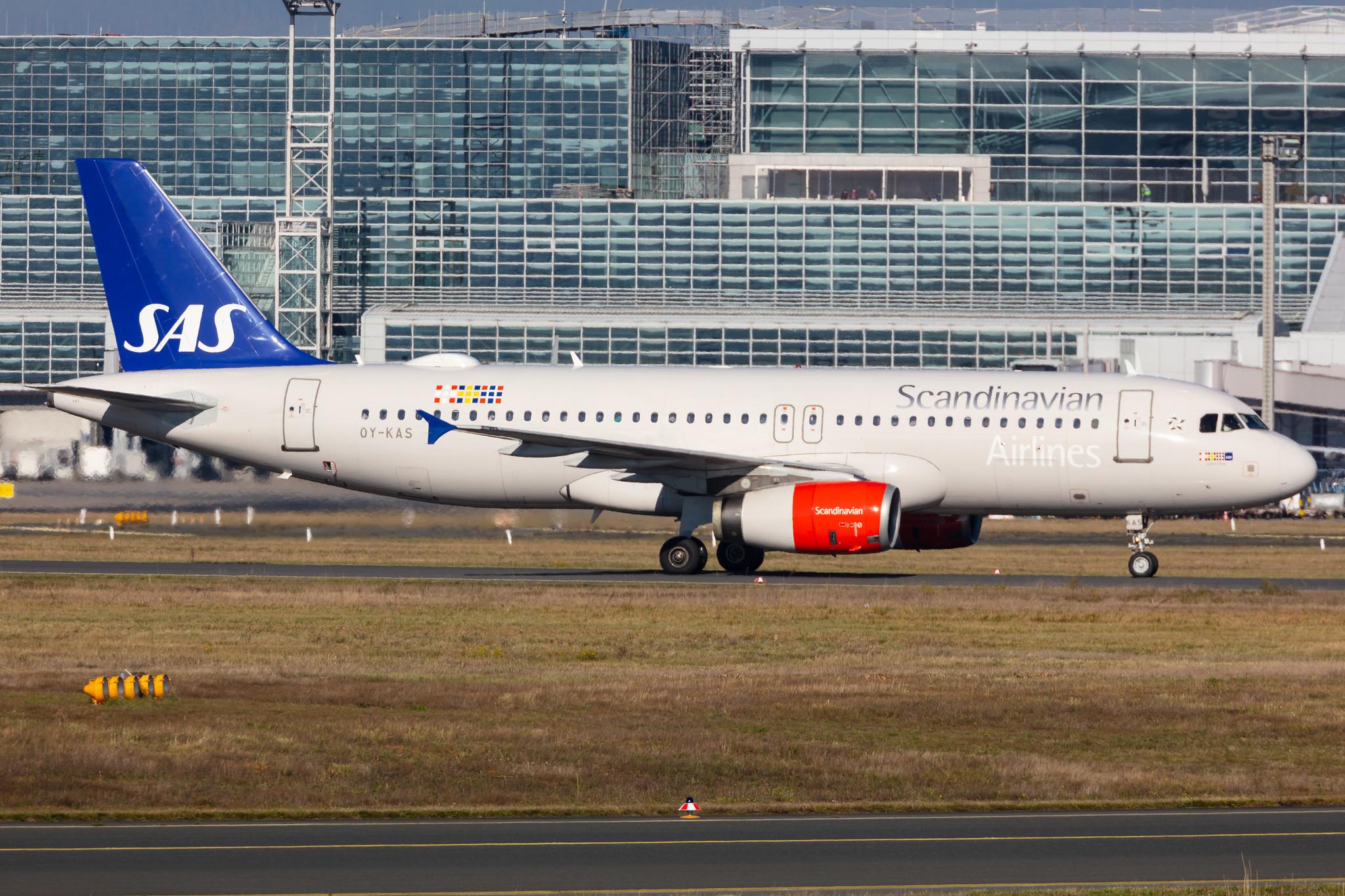 Frankfurt Airport: SAS (SK / SAS) |  Airbus A320-232 A320 | OY-KAS | MSN 3335