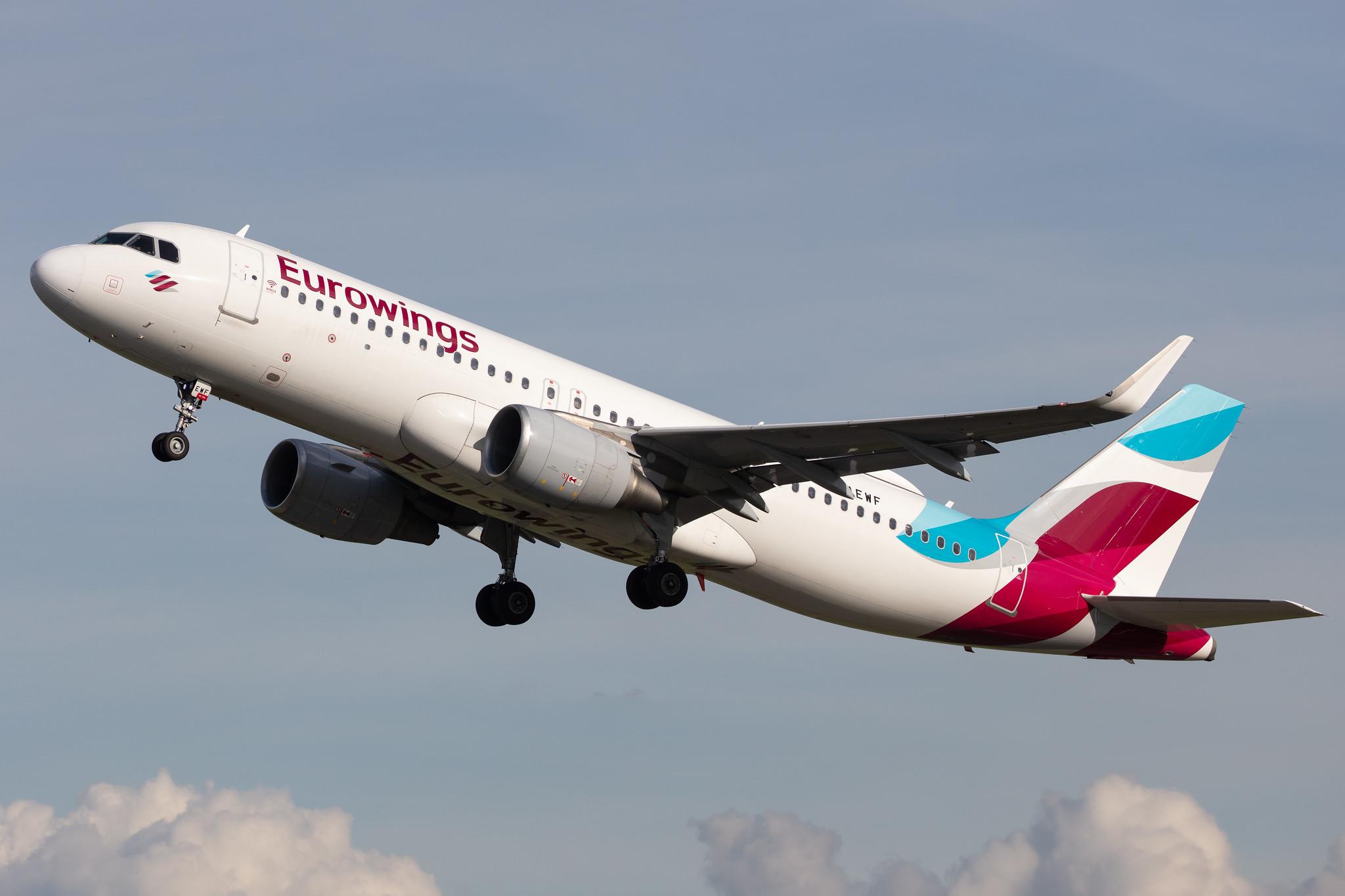 Hamburg Airport: Eurowings (EW / EWG) |  Airbus A320-214 A320 | D-AEWF | MSN 7087