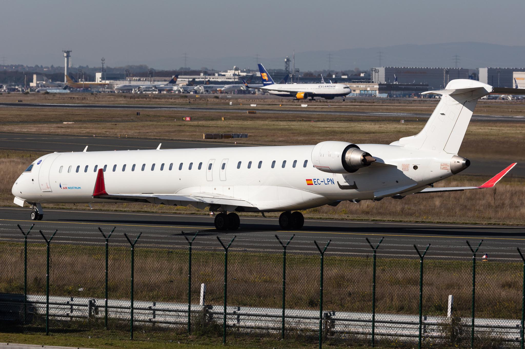 Frankfurt Airport: Iberia Regional (IB / IBE) | Operator: Air Nostrum |  Mitsubishi CRJ-1000 CRJX | EC-LPN | MSN 19022