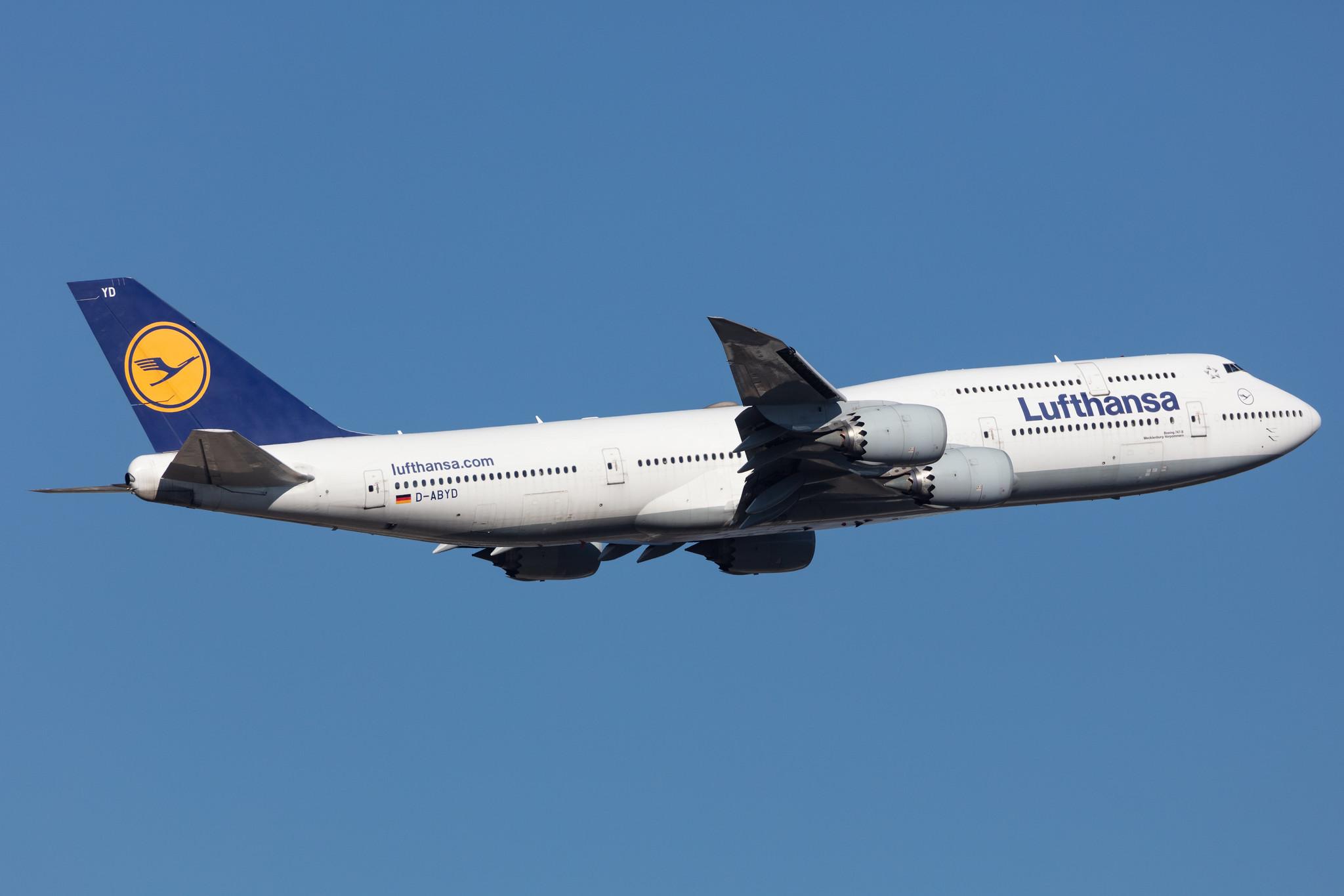 Frankfurt Airport: Lufthansa (LH / DLH) |  Boeing 747-830 B748 | D-ABYD | MSN 37829