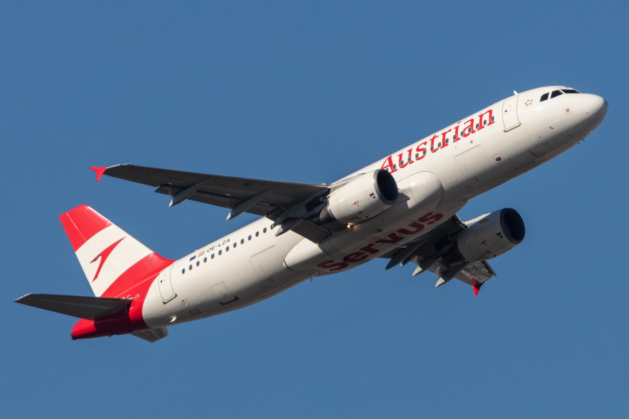 Frankfurt Airport: Austrian Airlines (OS / AUA) |  Airbus A320-214 A320 | OE-LZA | MSN 3234