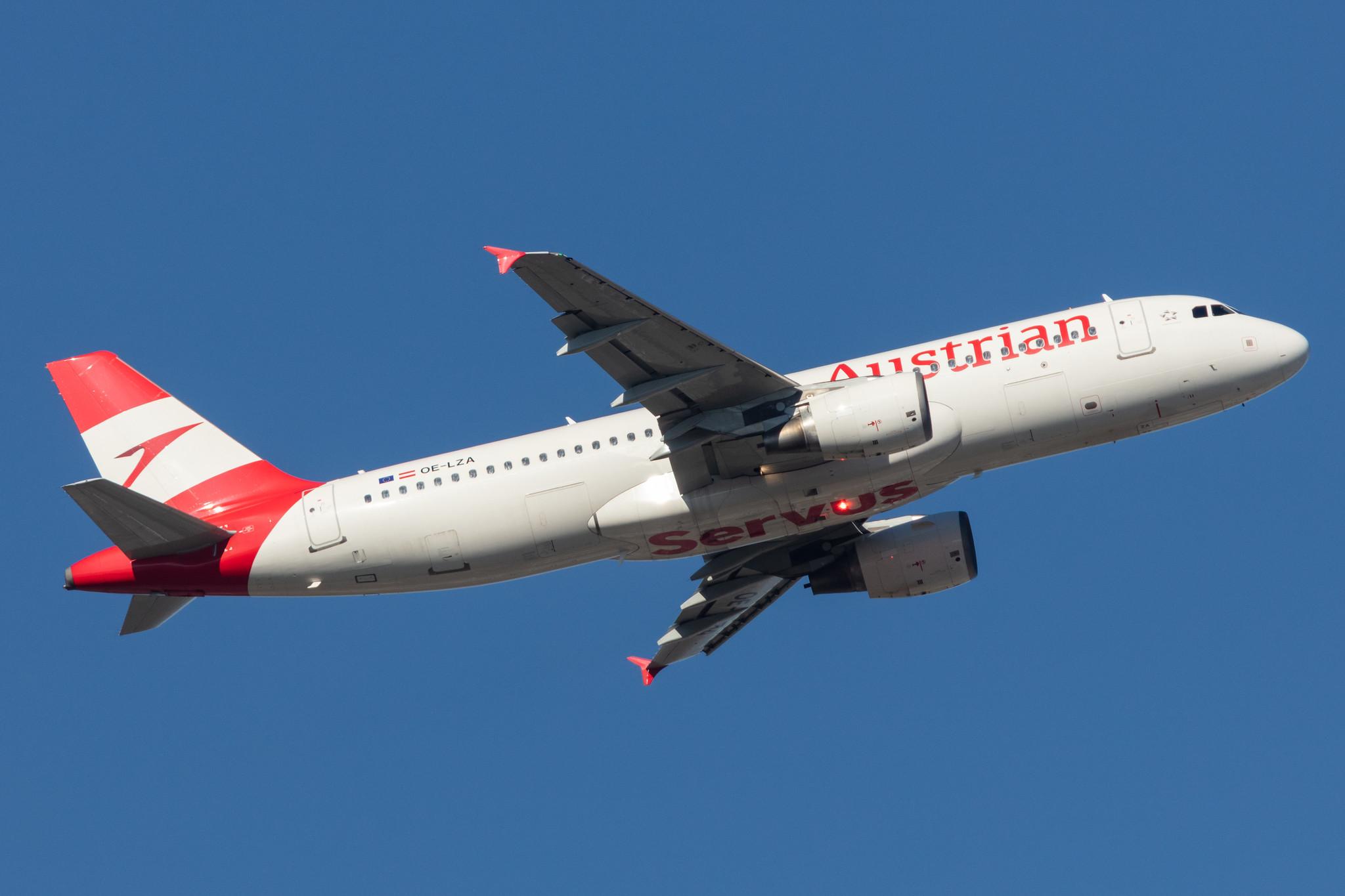 Frankfurt Airport: Austrian Airlines (OS / AUA) |  Airbus A320-214 A320 | OE-LZA | MSN 3234