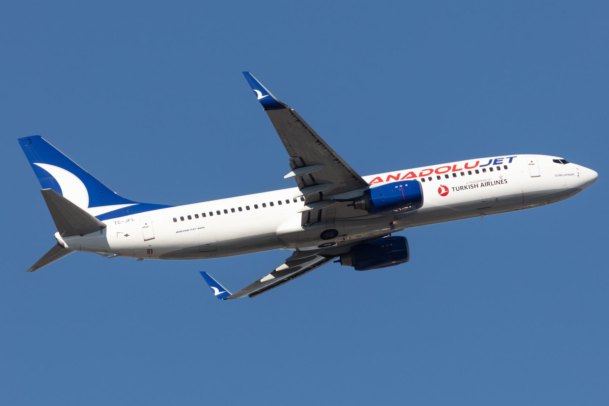 Frankfurt Airport: AnadoluJet (TK / THY) | Operator: Turkish Airlines | Boeing 737-8F2 B738 | TC-JFL | MSN 29774