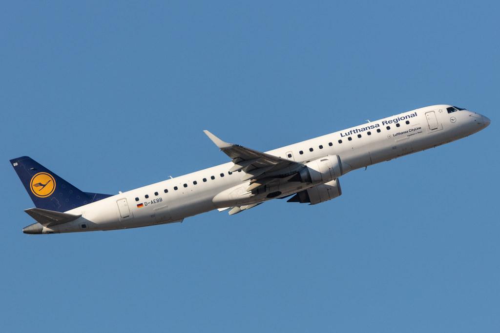 Frankfurt Airport: Lufthansa (LH / DLH) | Operator: Lufthansa CityLine |  Embraer E195LR E195 | D-AEBB | MSN 19000316