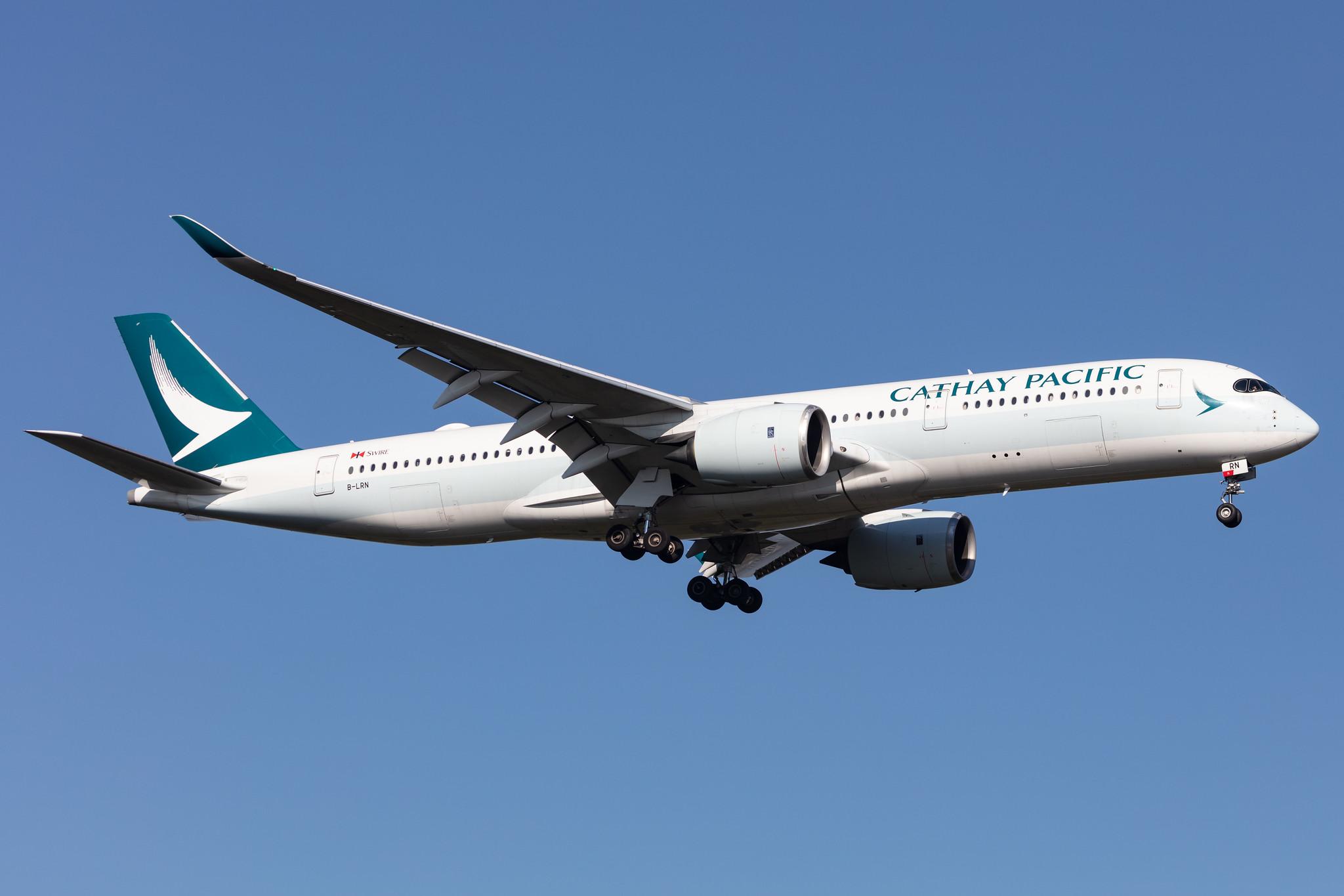 Frankfurt Airport: Cathay Pacific (CX / CPA) |  Airbus A350-941 A359 | B-LRN | MSN 085