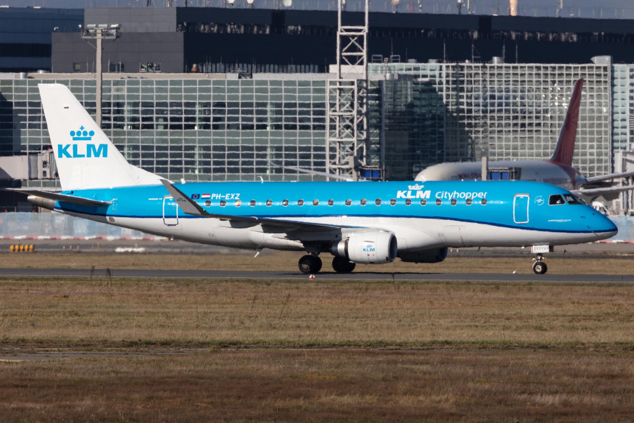 Frankfurt Airport: KLM (KL / KLM) | Operator: KLM Cityhopper |  Embraer E175STD E75L | PH-EXZ | MSN 17000723