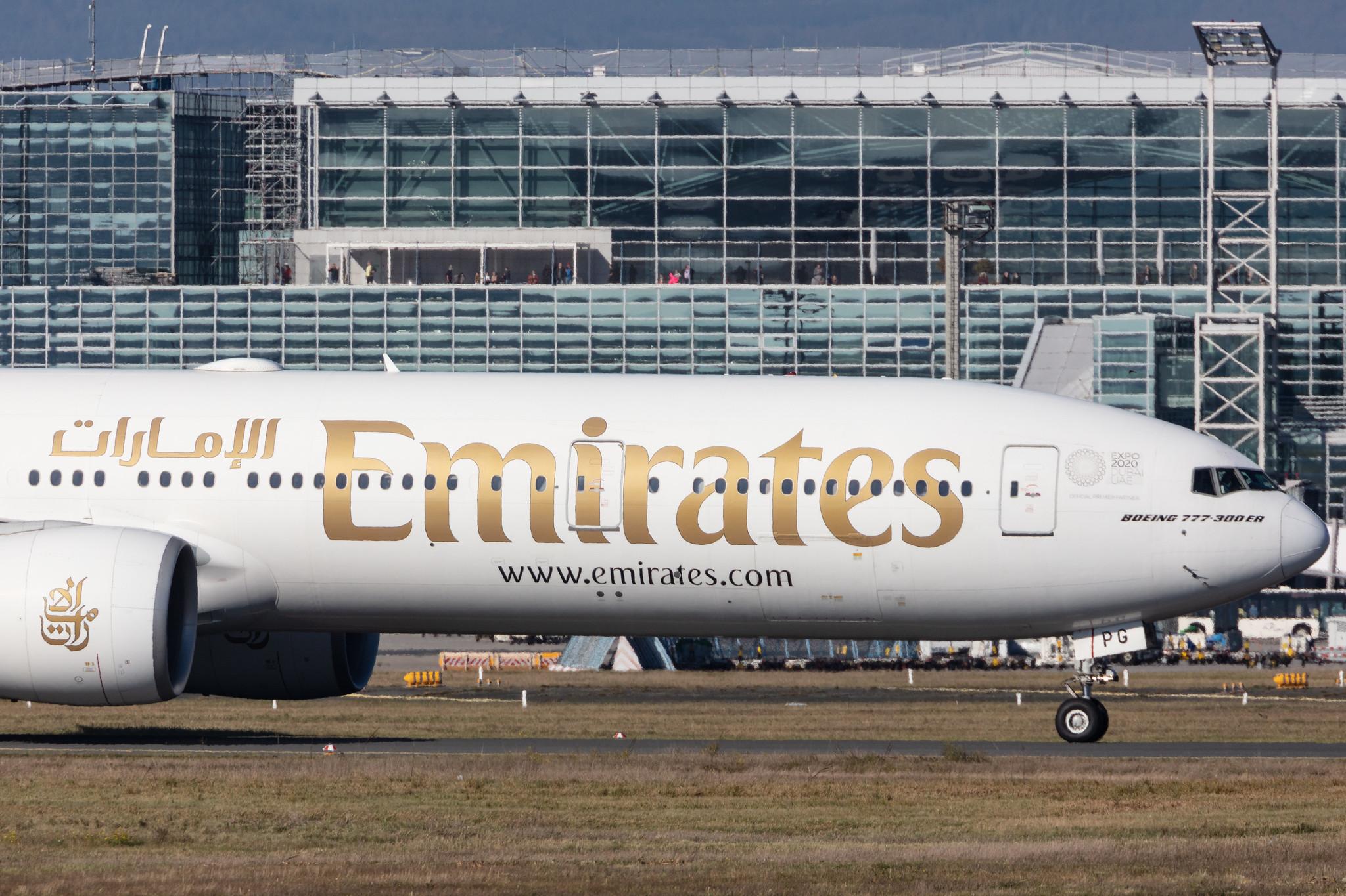 Frankfurt Airport: Emirates (EK / UAE) |  Boeing 777-31H(ER) B77W | A6-EPG | MSN 42326