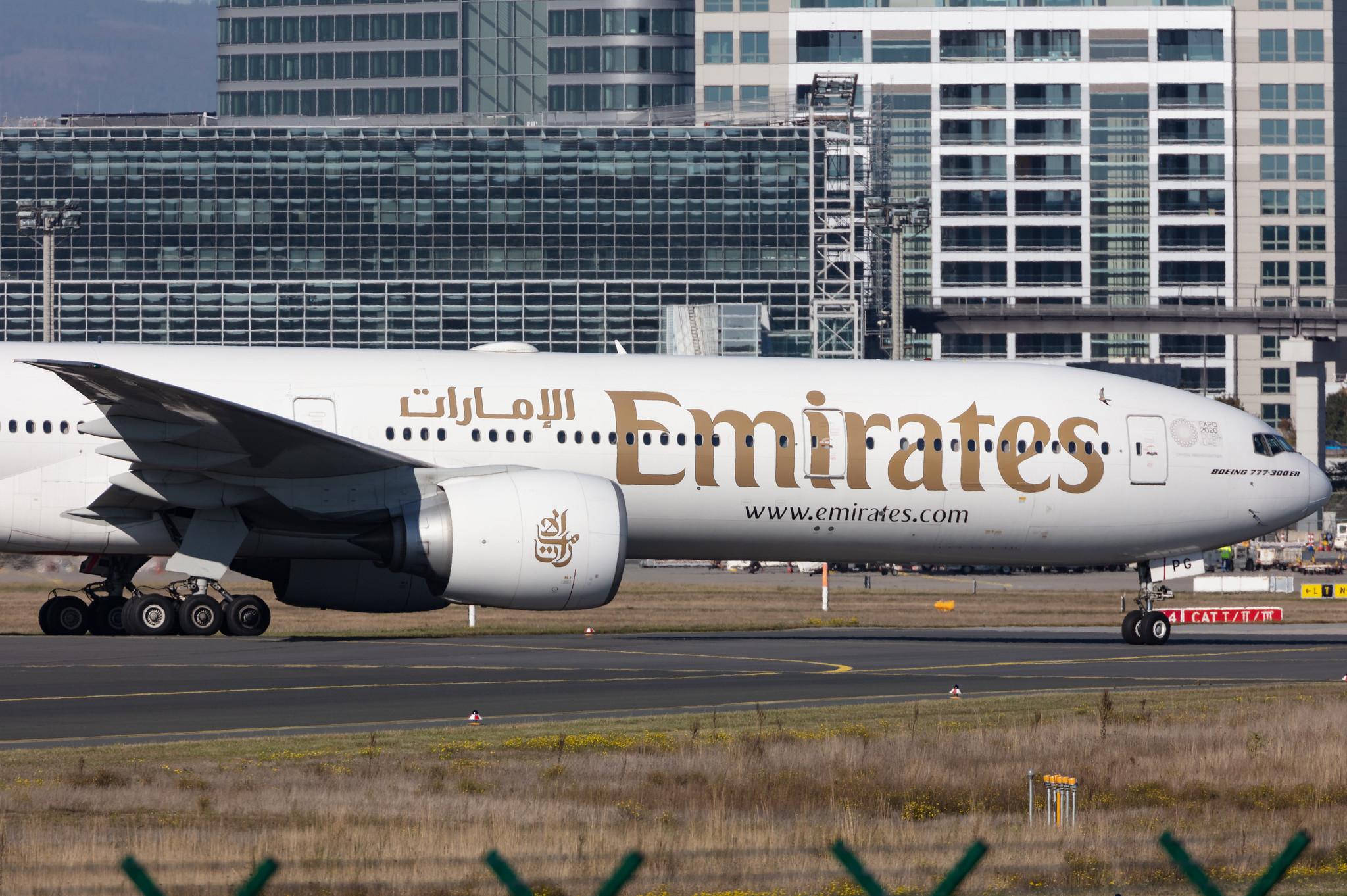 Frankfurt Airport: Emirates (EK / UAE) |  Boeing 777-31H(ER) B77W | A6-EPG | MSN 42326