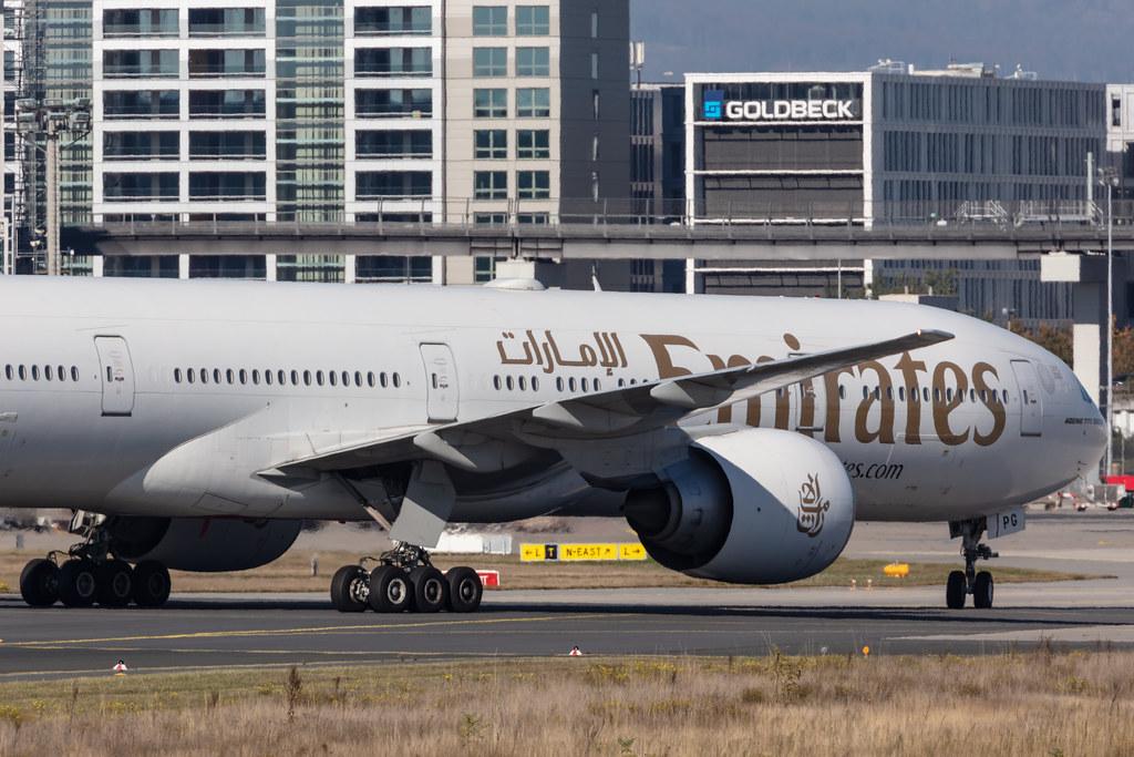 Frankfurt Airport: Emirates (EK / UAE) |  Boeing 777-31H(ER) B77W | A6-EPG | MSN 42326