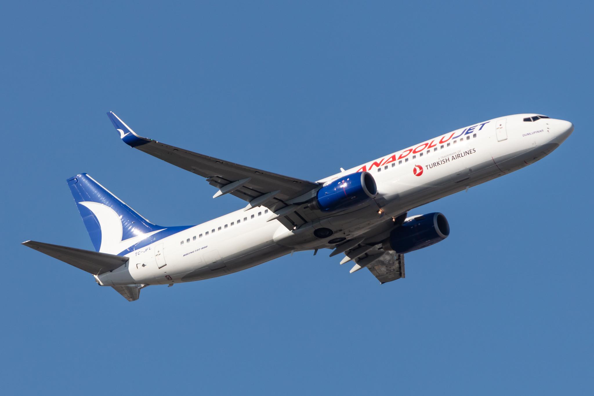 Frankfurt Airport: AnadoluJet (TK / THY) | Operator: Turkish Airlines | Boeing 737-8F2 B738 | TC-JFL | MSN 29774