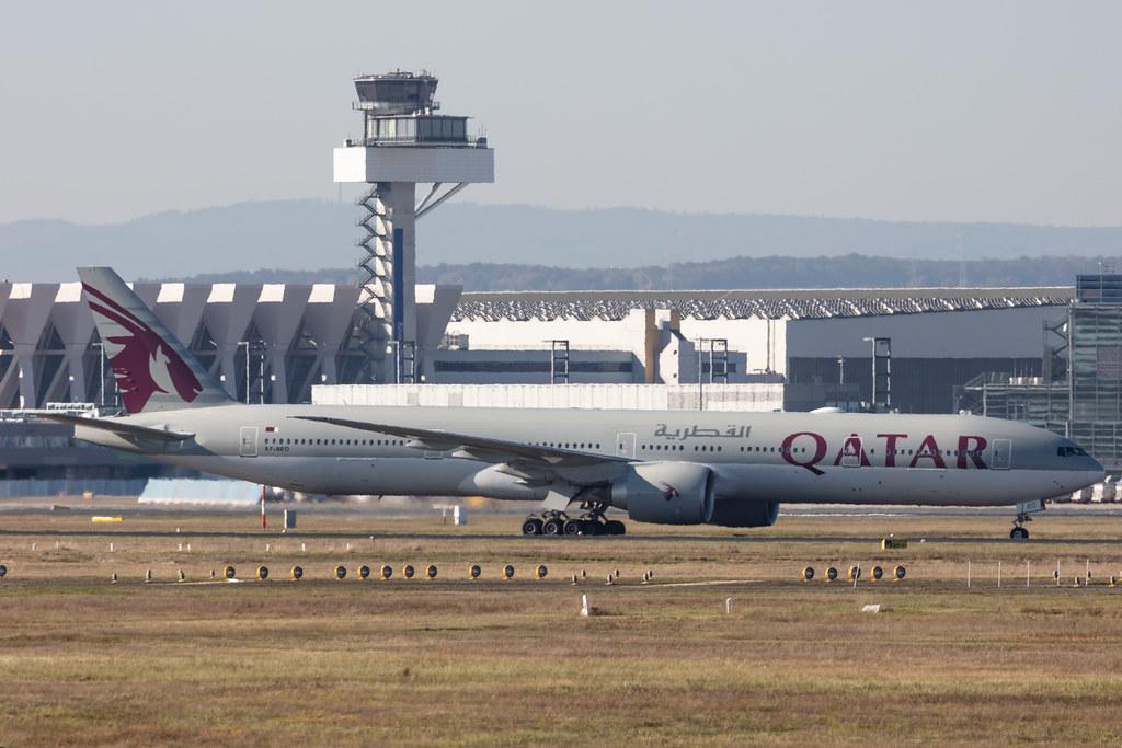 Frankfurt Airport: Qatar Airways (QR / QTR) |  Boeing 777-3DZ(ER) B77W | A7-BEO | MSN 64065